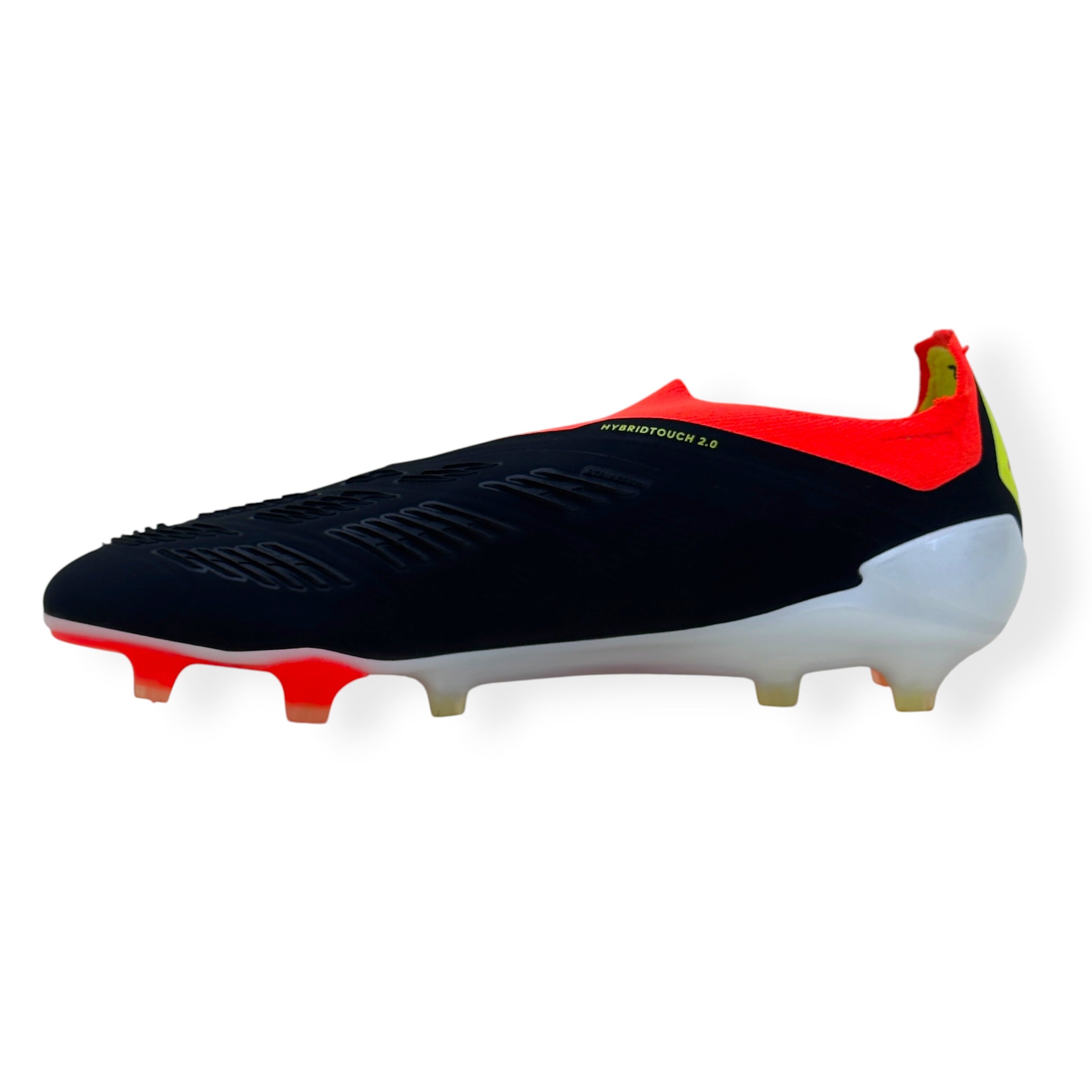 ADIDAS PREDATOR ELITE LL FG FOOTBALL BOOTS BLACK / RED UK10.5