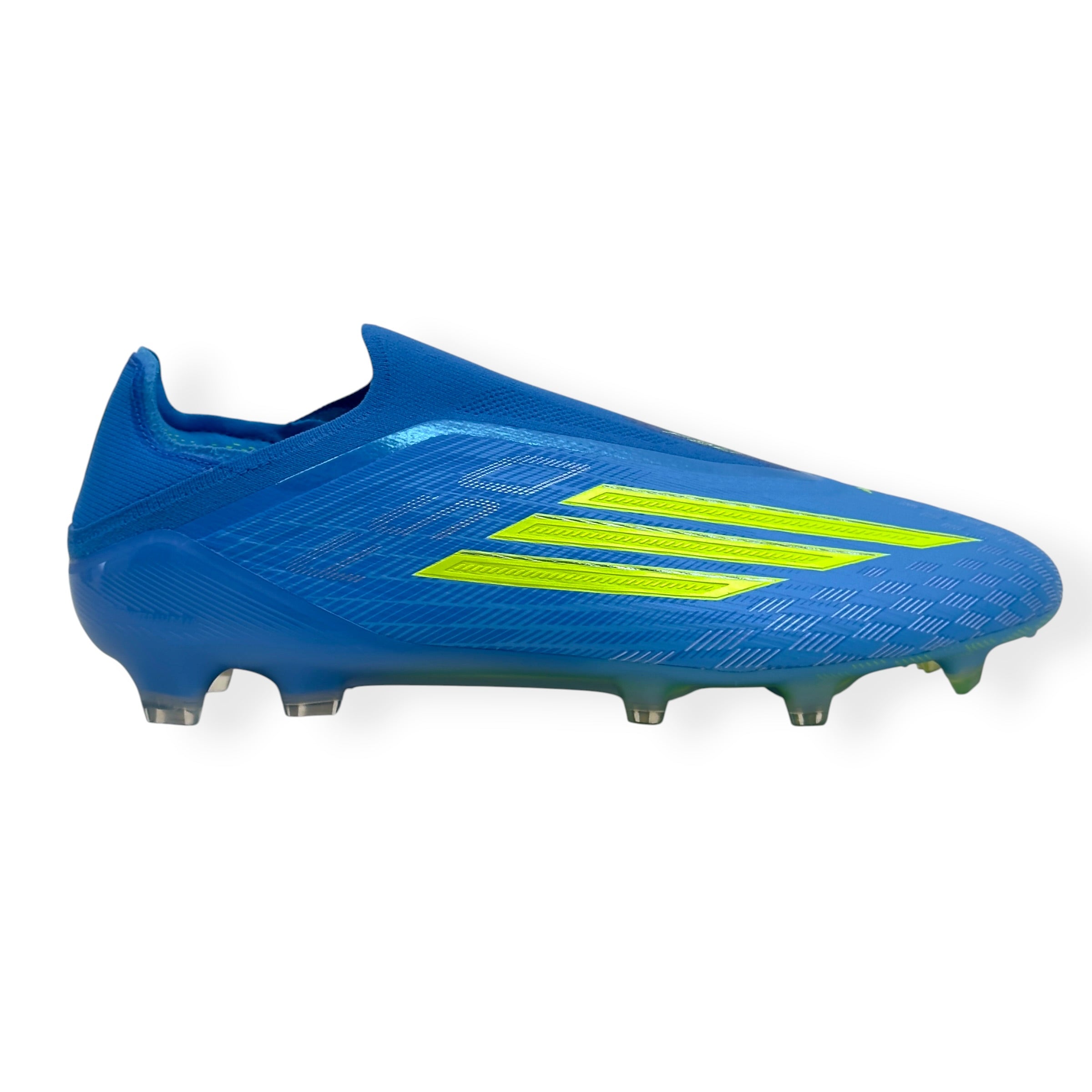 ADIDAS F50 ELITE LL FG FOOTBALL BOOTS BLUE / YELLOW UK10.5
