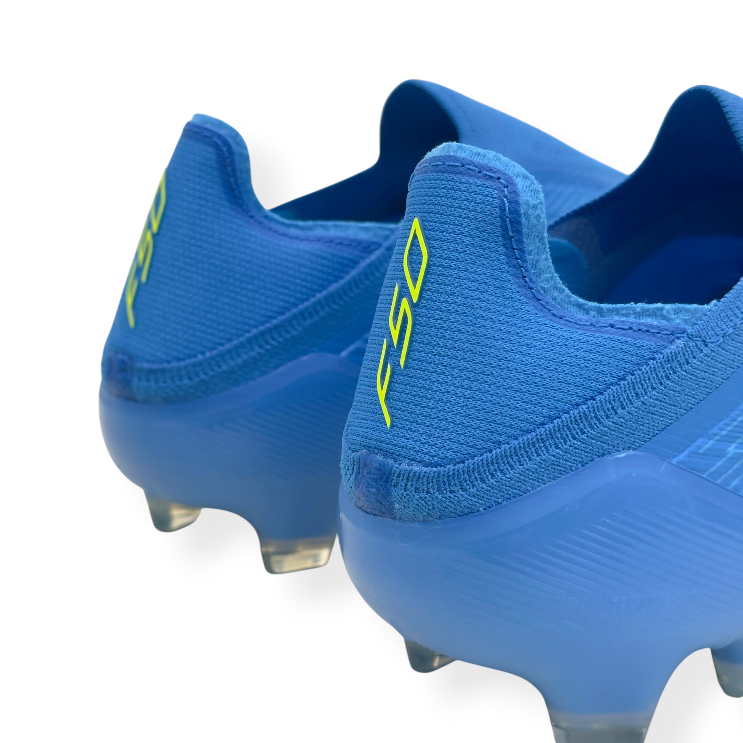 ADIDAS F50 ELITE LL FG FOOTBALL BOOTS BLUE / YELLOW UK10.5