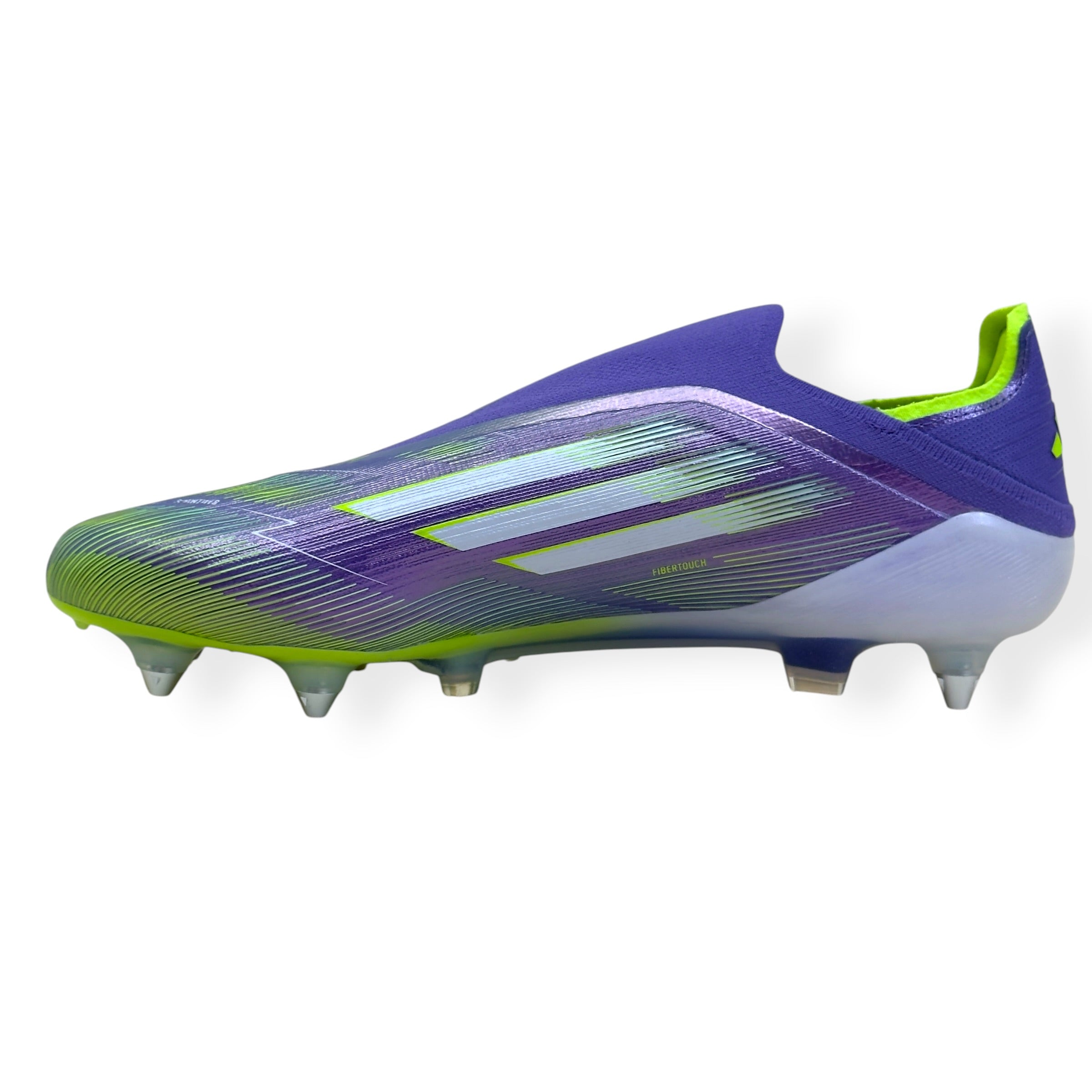 ADIDAS F50 ELITE LL SG FOOTBALL BOOTS PURPLE / GREEN UK10.5