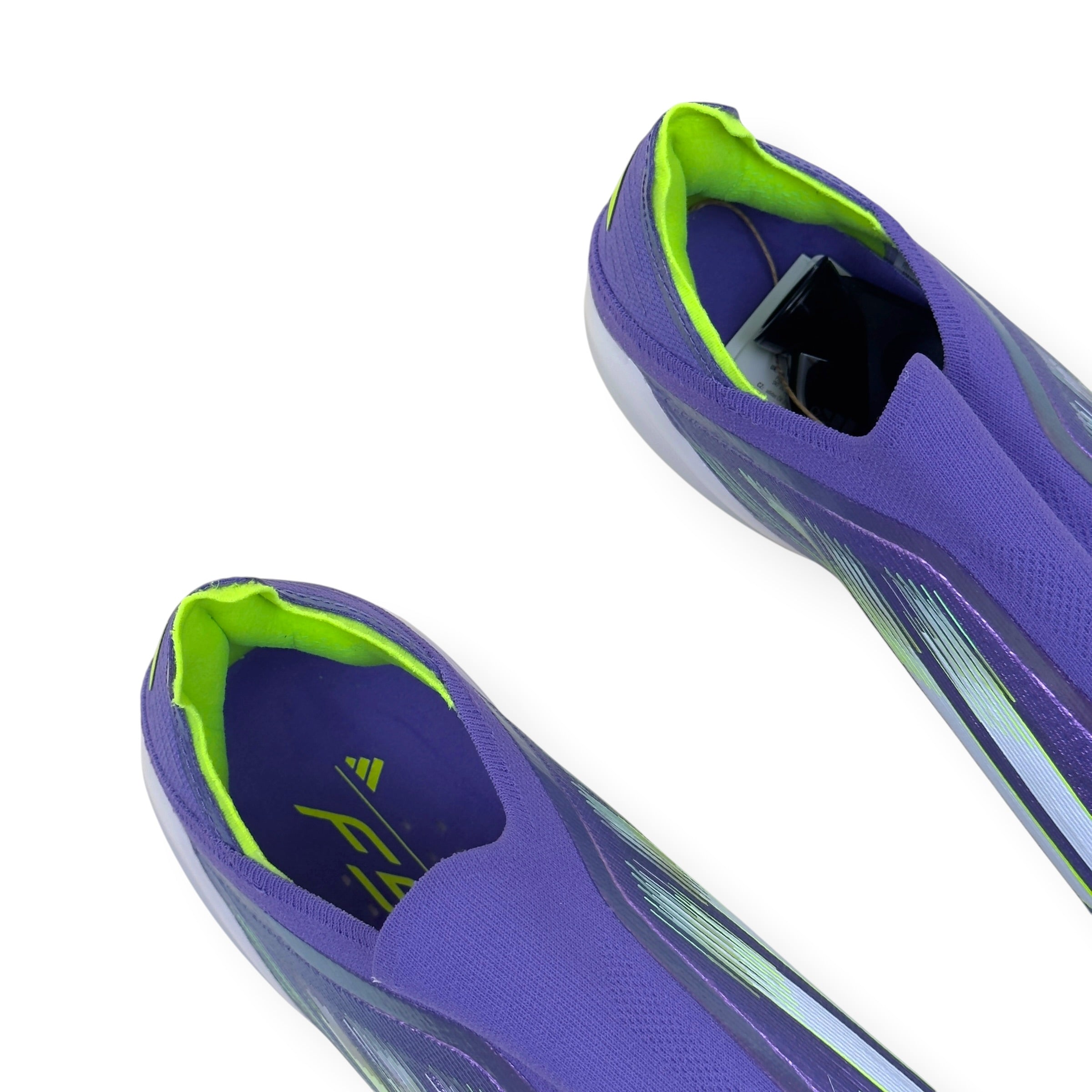 ADIDAS F50 ELITE LL SG FOOTBALL BOOTS PURPLE / GREEN UK10.5