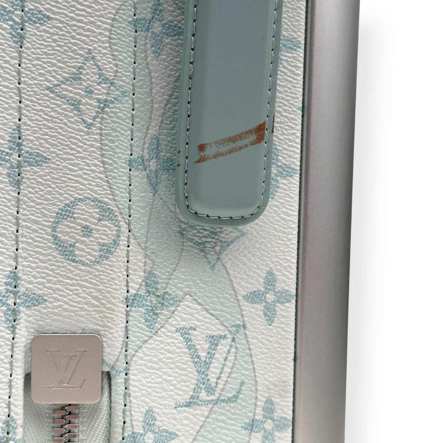 LOUIS VUITTON HORIZON 55 SUITCASE CRYSTAL BLUE M