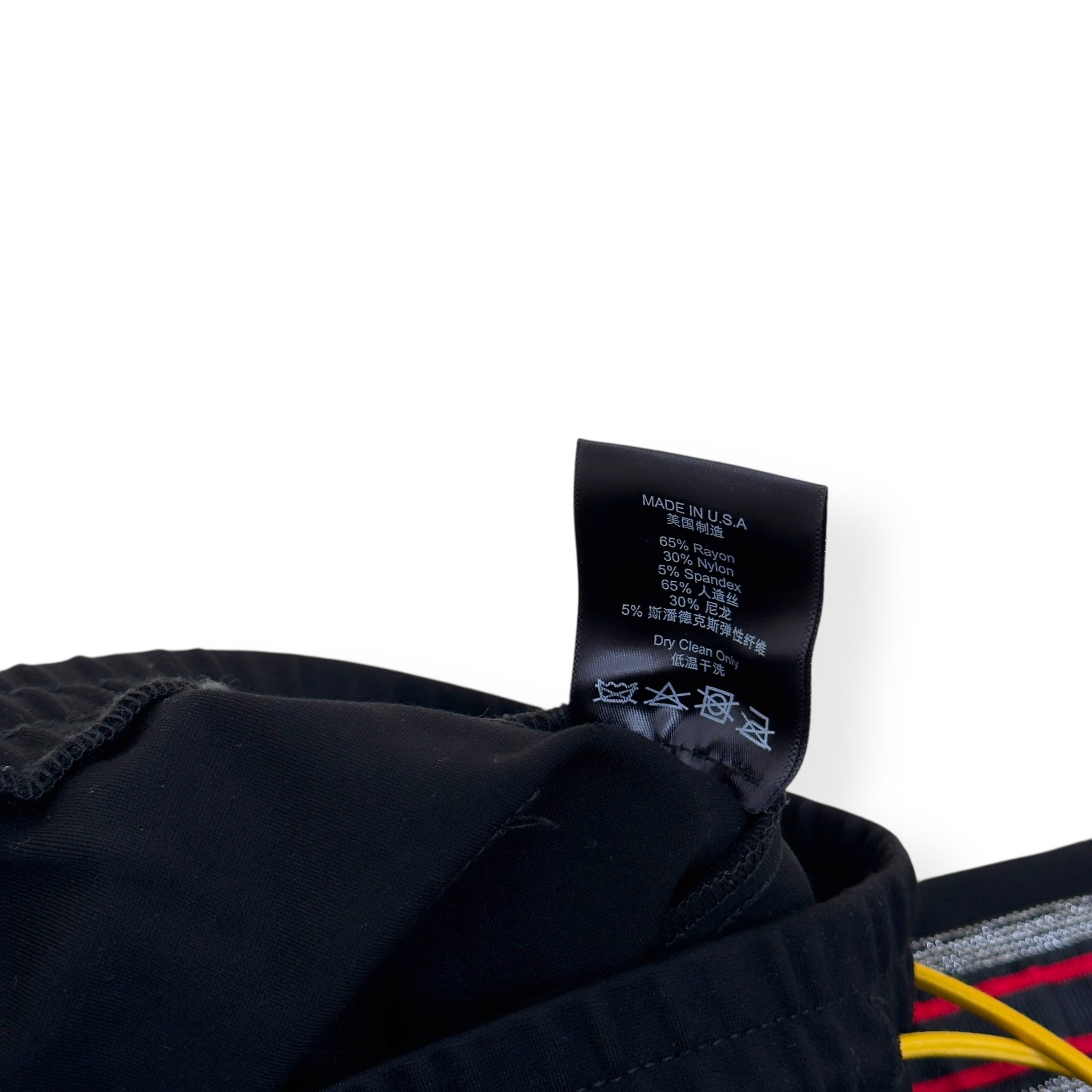 RHUDE TRAXEDO STRETCH-JERSEY SHORTS BLACK XS