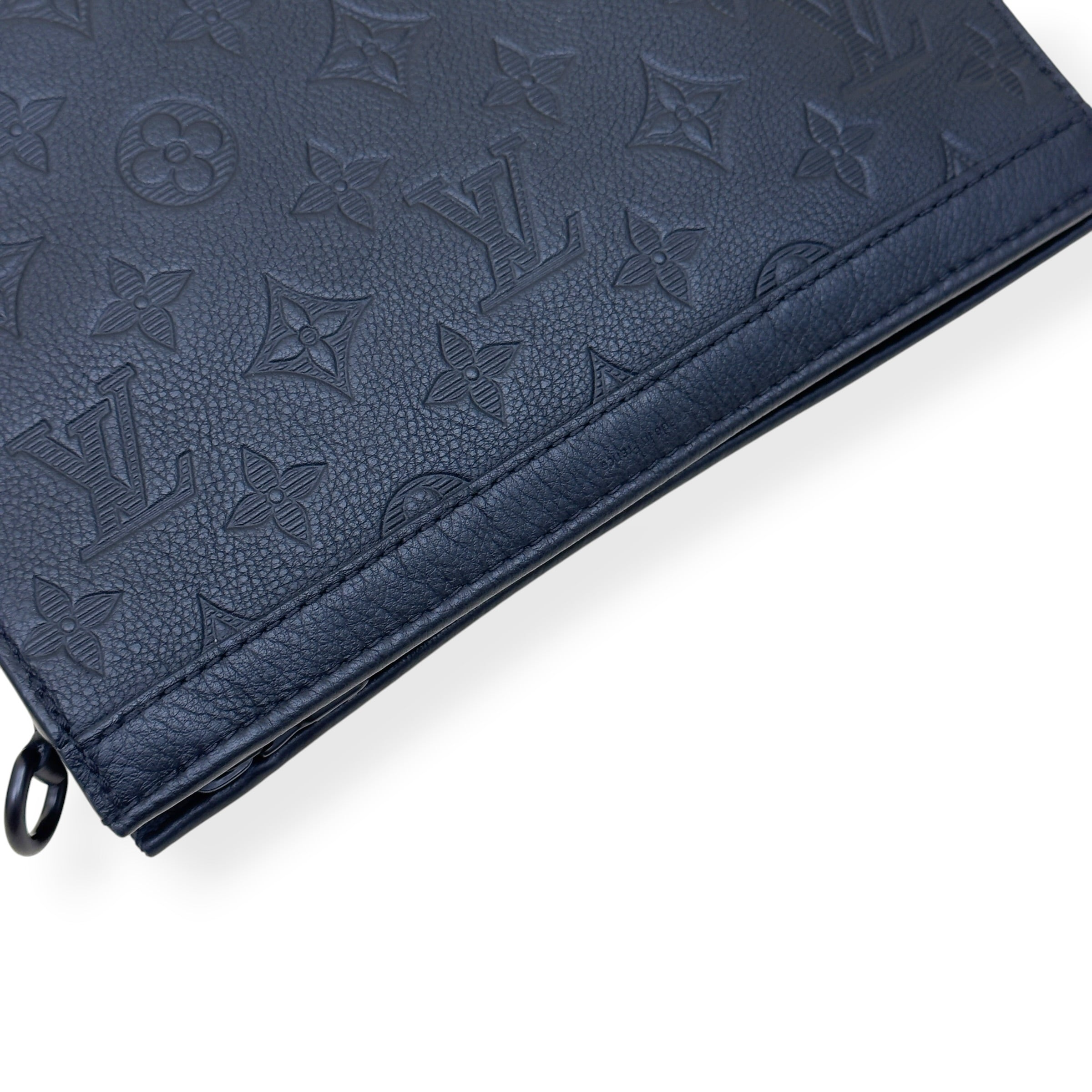 LOUIS VUITTON GASTON SHADOW MONOGRAM WEARABLE BAG BLACK S