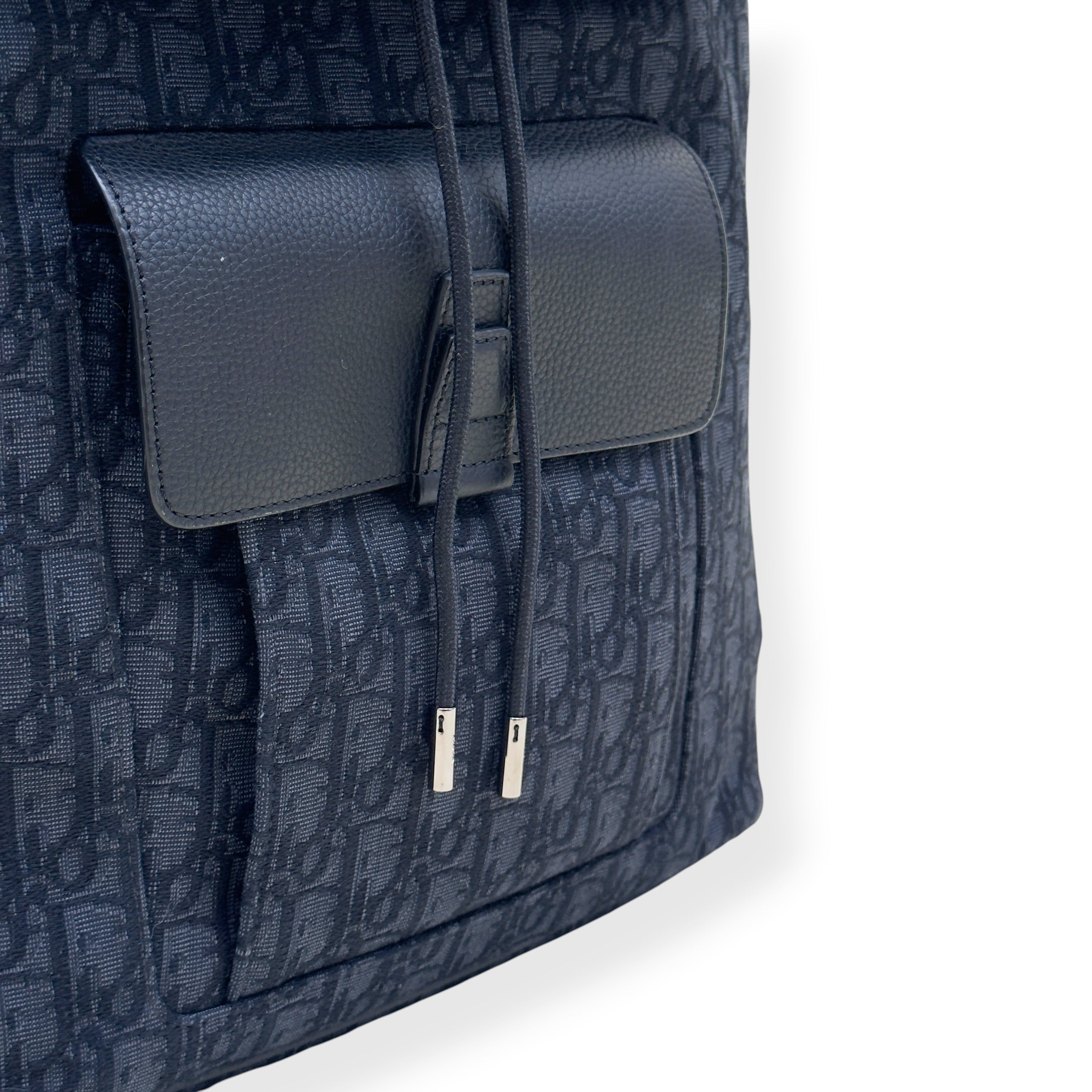 DIOR HIT THE ROAD OBLIQUE JACQUARD BACKPACK BLACK O/S