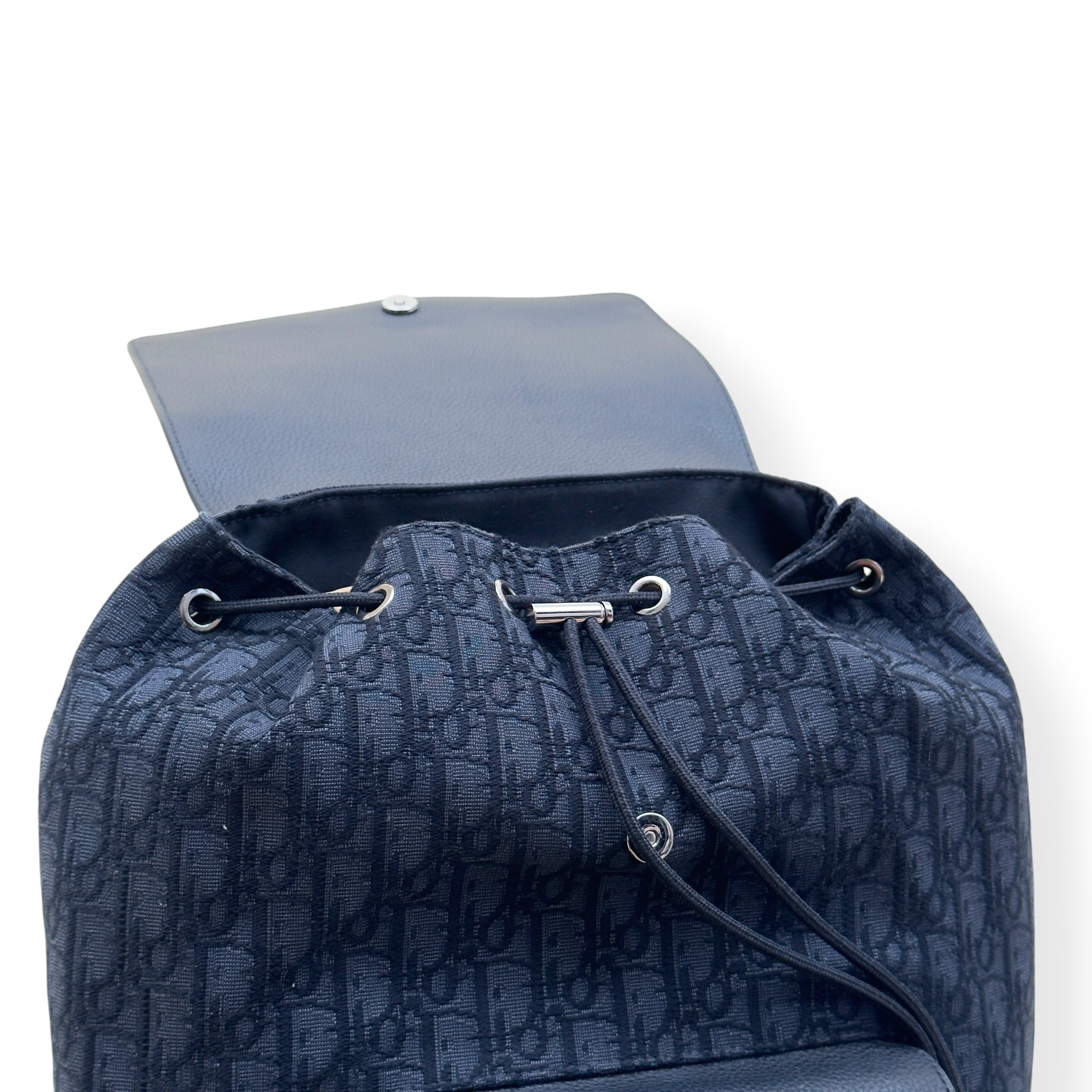 DIOR HIT THE ROAD OBLIQUE JACQUARD BACKPACK BLACK O/S