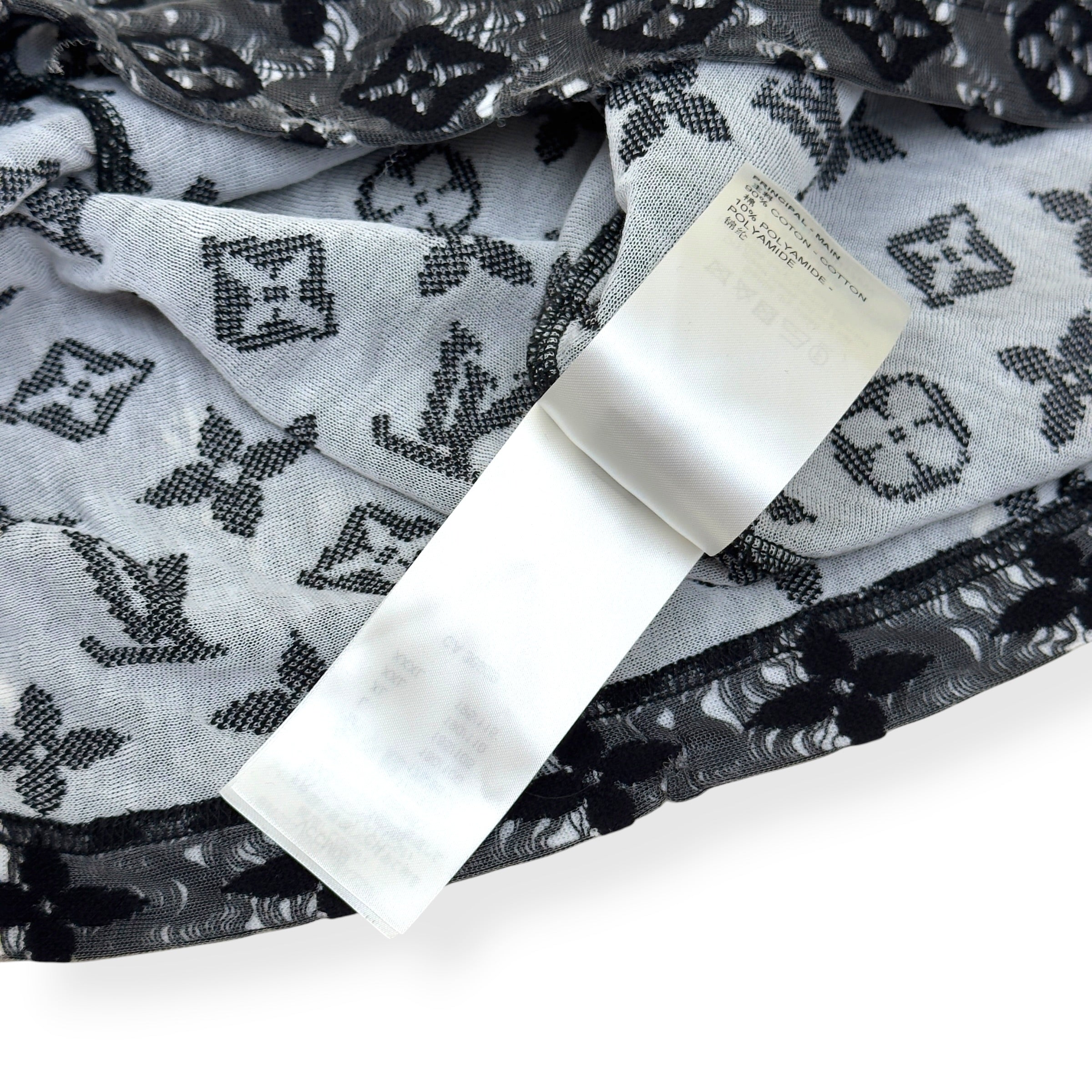 LOUIS VUITTON MONOGRAM MESH T-SHIRT BLACK XXL