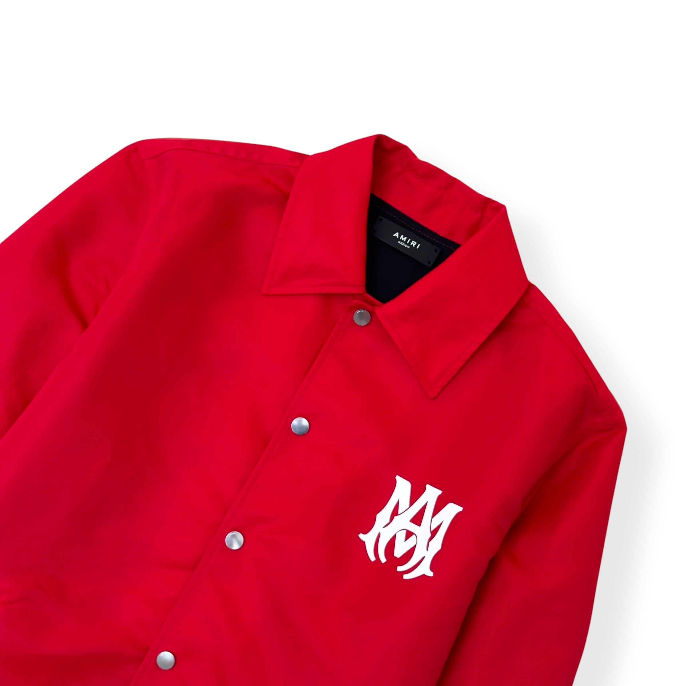 AMIRI MA LOGO COACH JACKET RED M