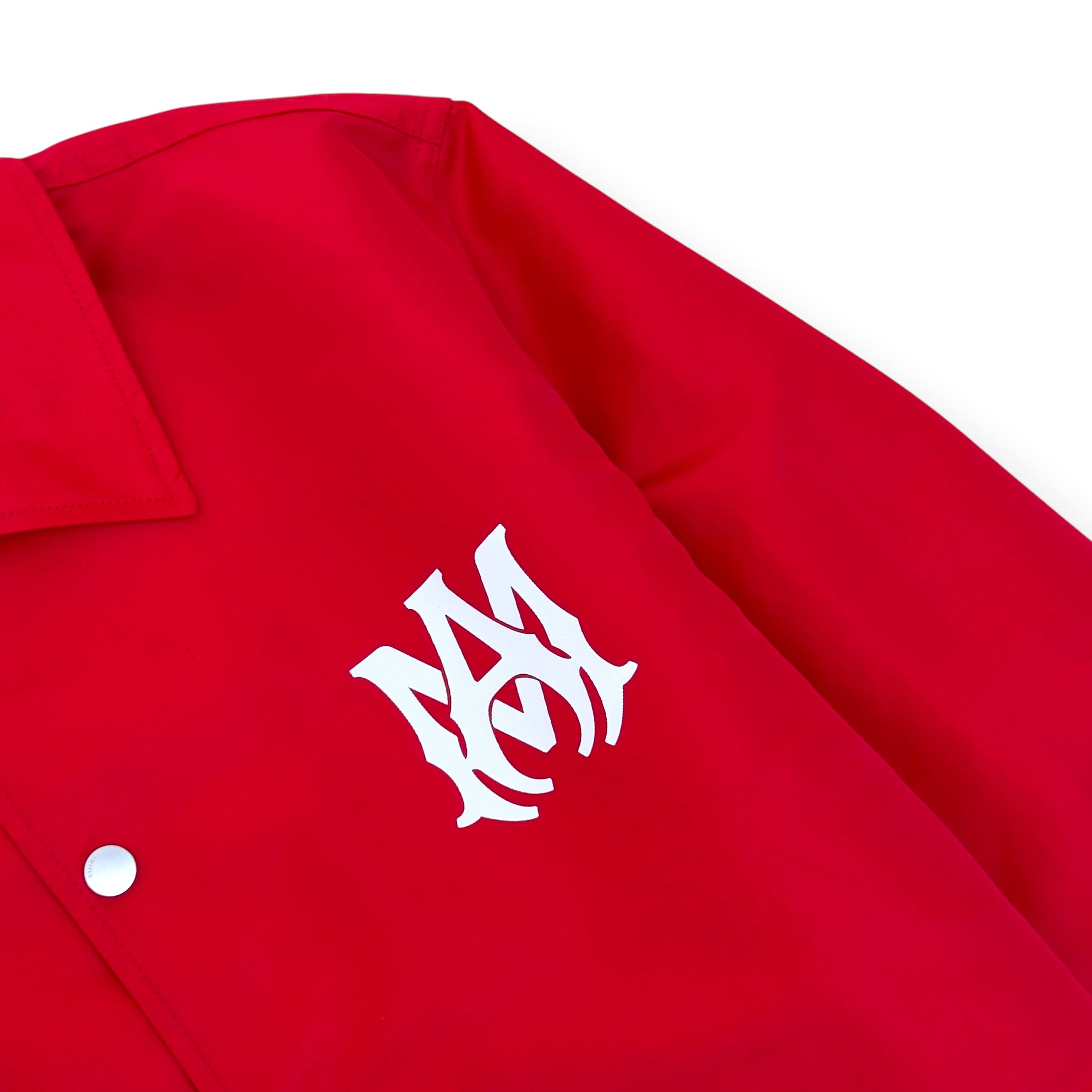 AMIRI MA LOGO COACH JACKET RED M