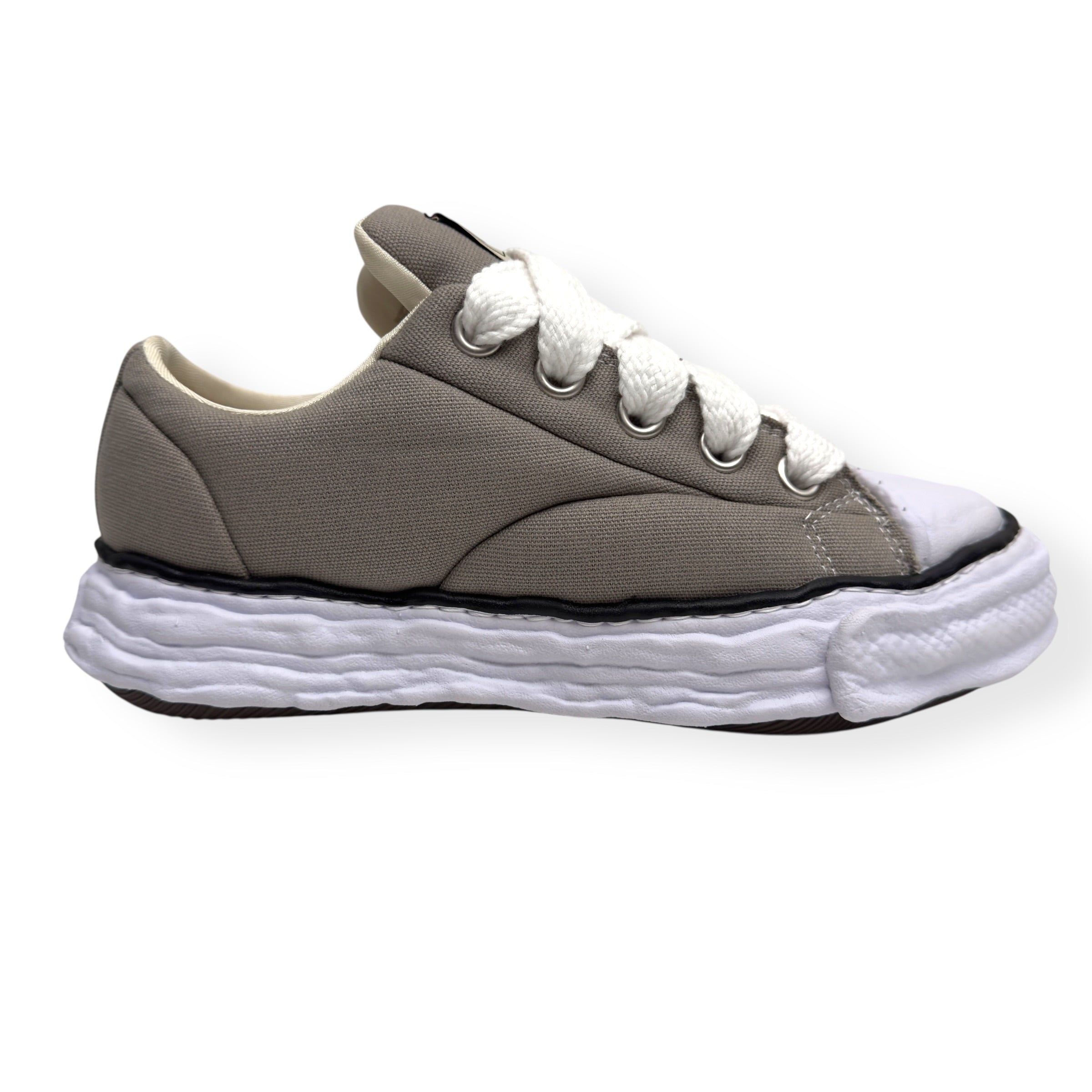 MAISON MIHARA YASUHIRO PETERON 23 CANVAS SNEAKER BEIGE UK7