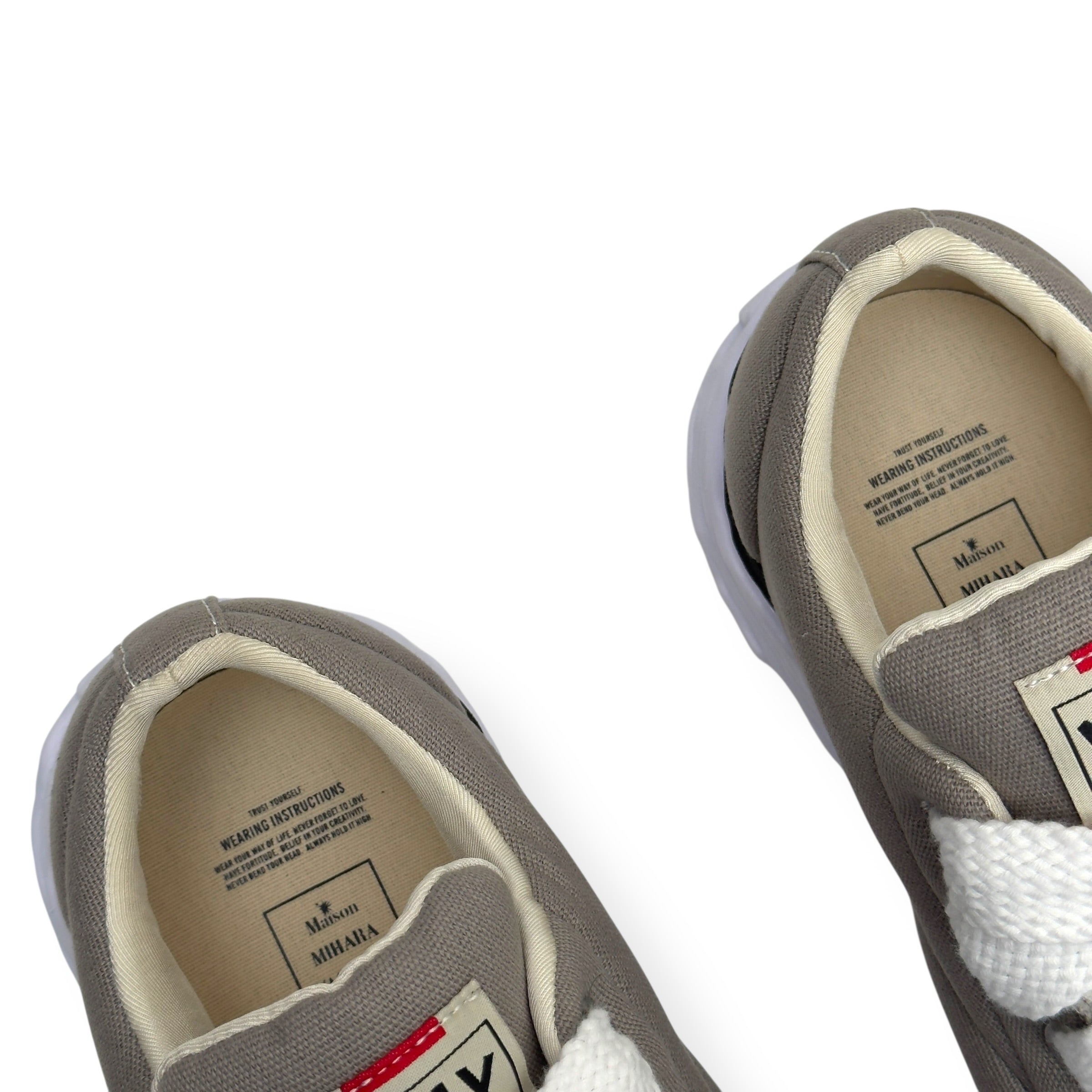 MAISON MIHARA YASUHIRO PETERON 23 CANVAS SNEAKER BEIGE UK7