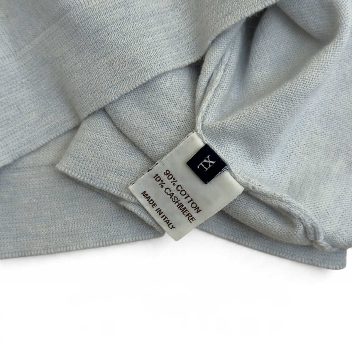 THOM SWEENEY COTTON / CASHMERE CREW NECK SWEATSHIRT GREY XL