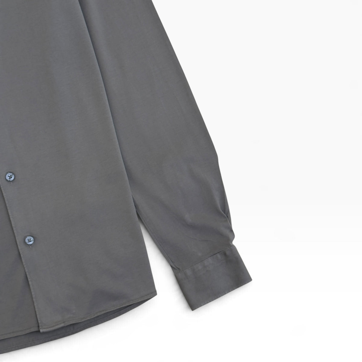 THOM SWEENEY COTTON JERSEY SHIRT TAUPE M