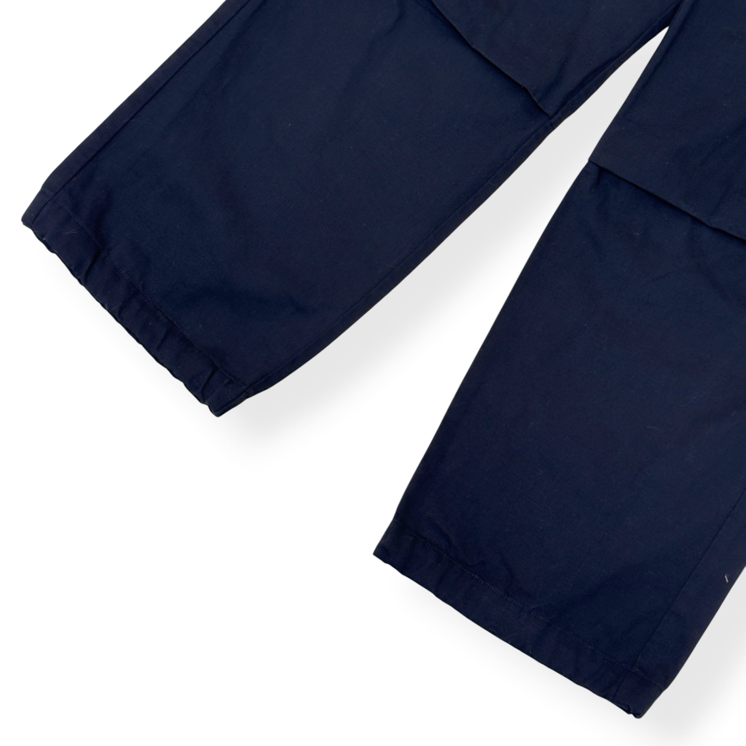 JACQUEMUS LA CASA BELTED CARGO TROUSERS BLACK 46 / S