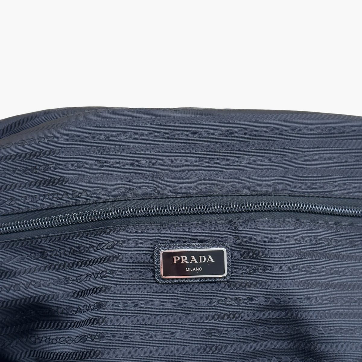 PRADA RE-NYLON TESSUTO SAFFIANO TRAVEL DUFFLE BAG BLACK O/S