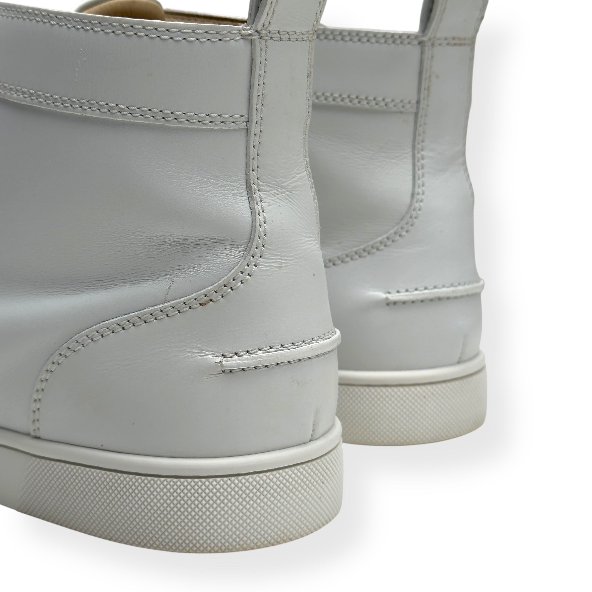 CHRISTIAN LOUBOUTIN LOUIS LEATHER SNEAKER WHITE 40.5 / UK6.5