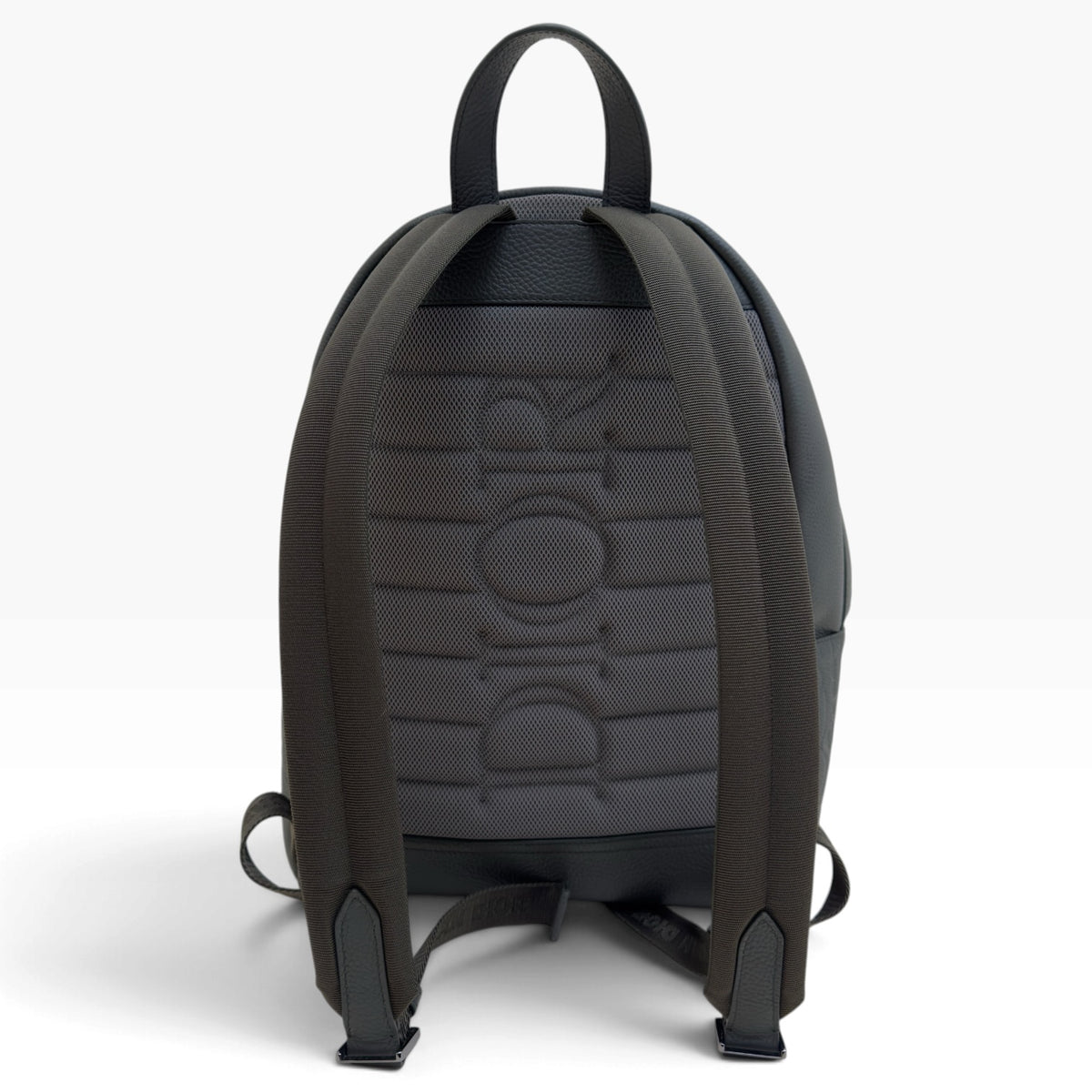DIOR RIDER GRAINED LEATHER OBLIQUE EMBOSSED BACKPACK O/S
