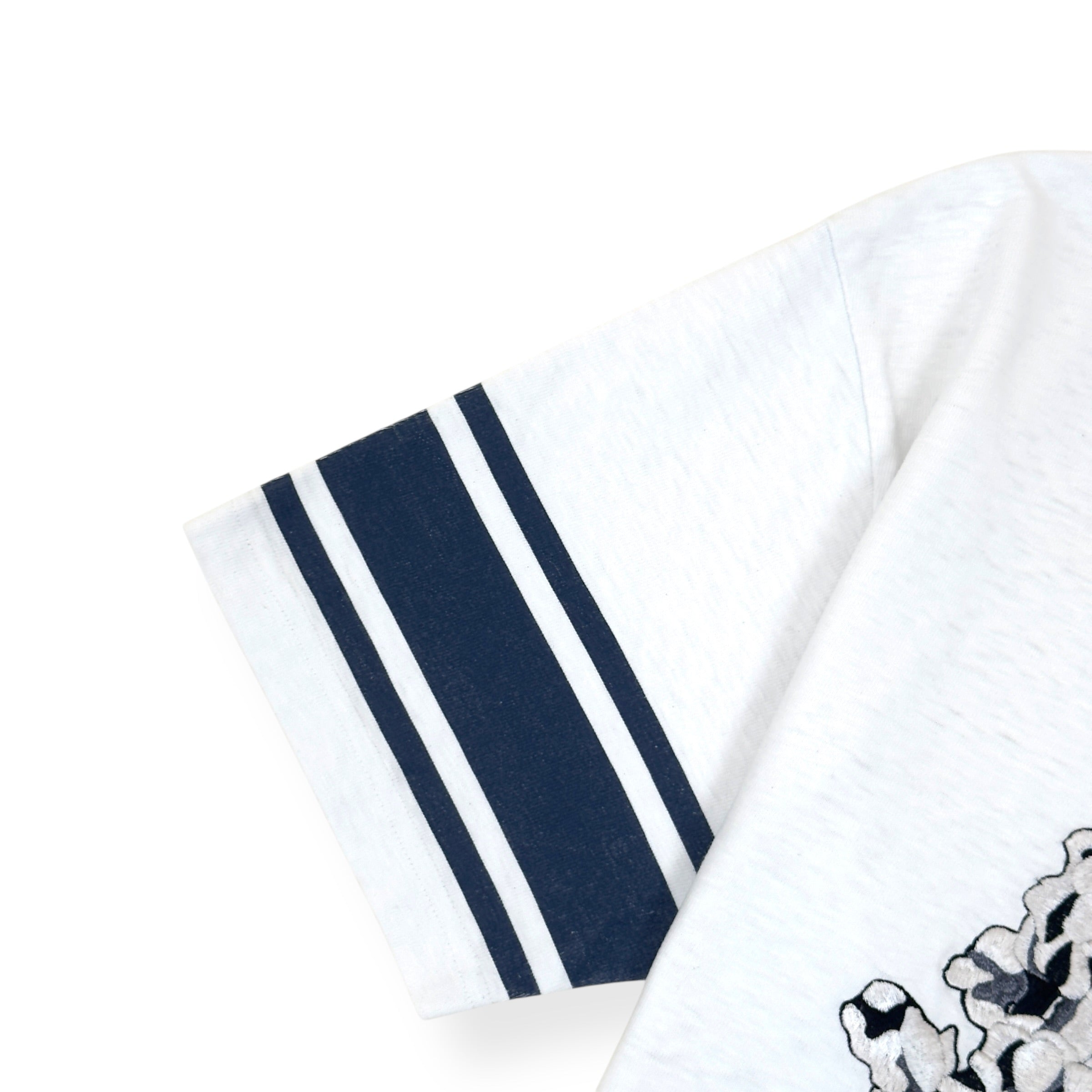 DIOR X DENIM TEARS SS23 CD FLOWER T-SHIRT WHITE / BLUE L