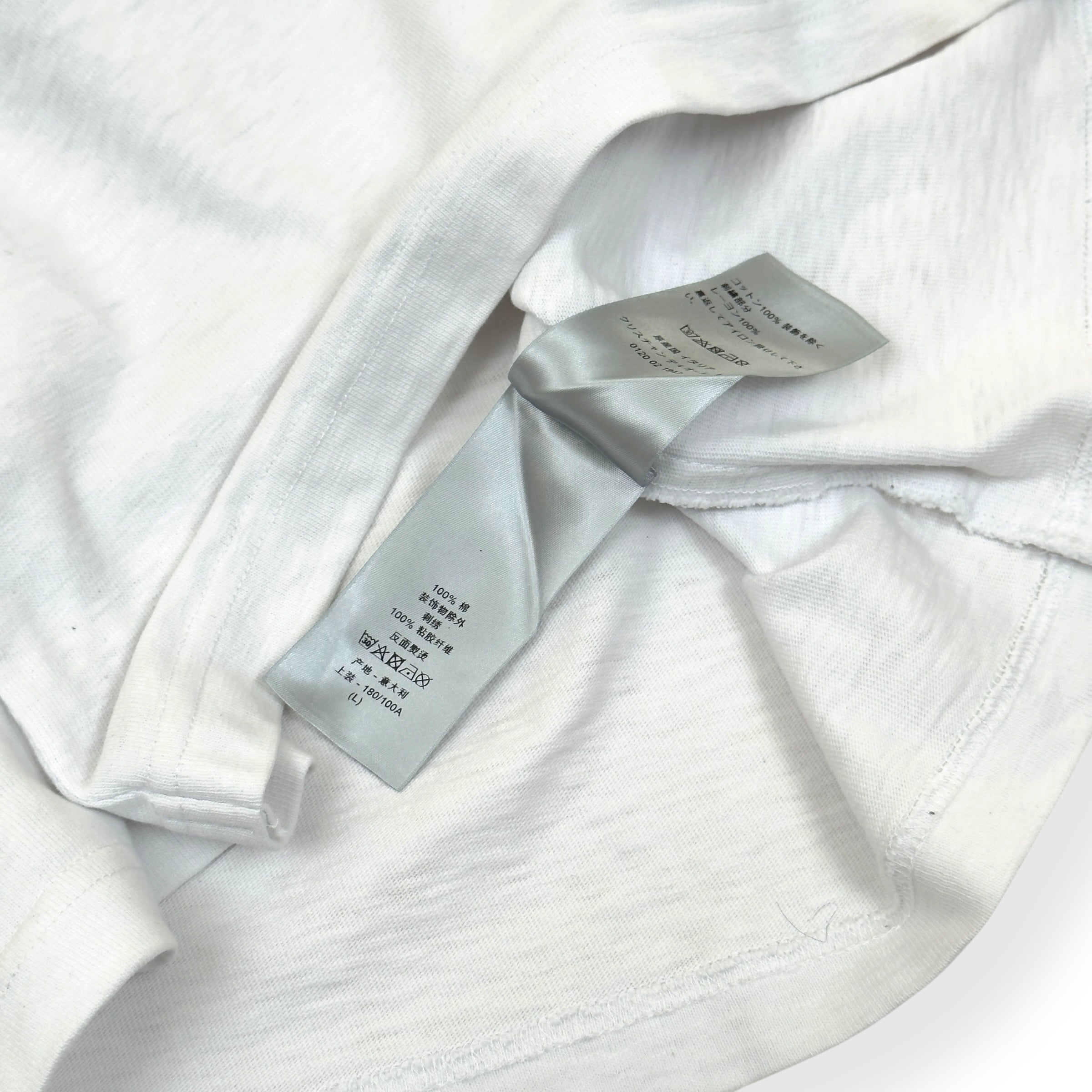DIOR X DENIM TEARS SS23 CD FLOWER T-SHIRT WHITE / BLUE L