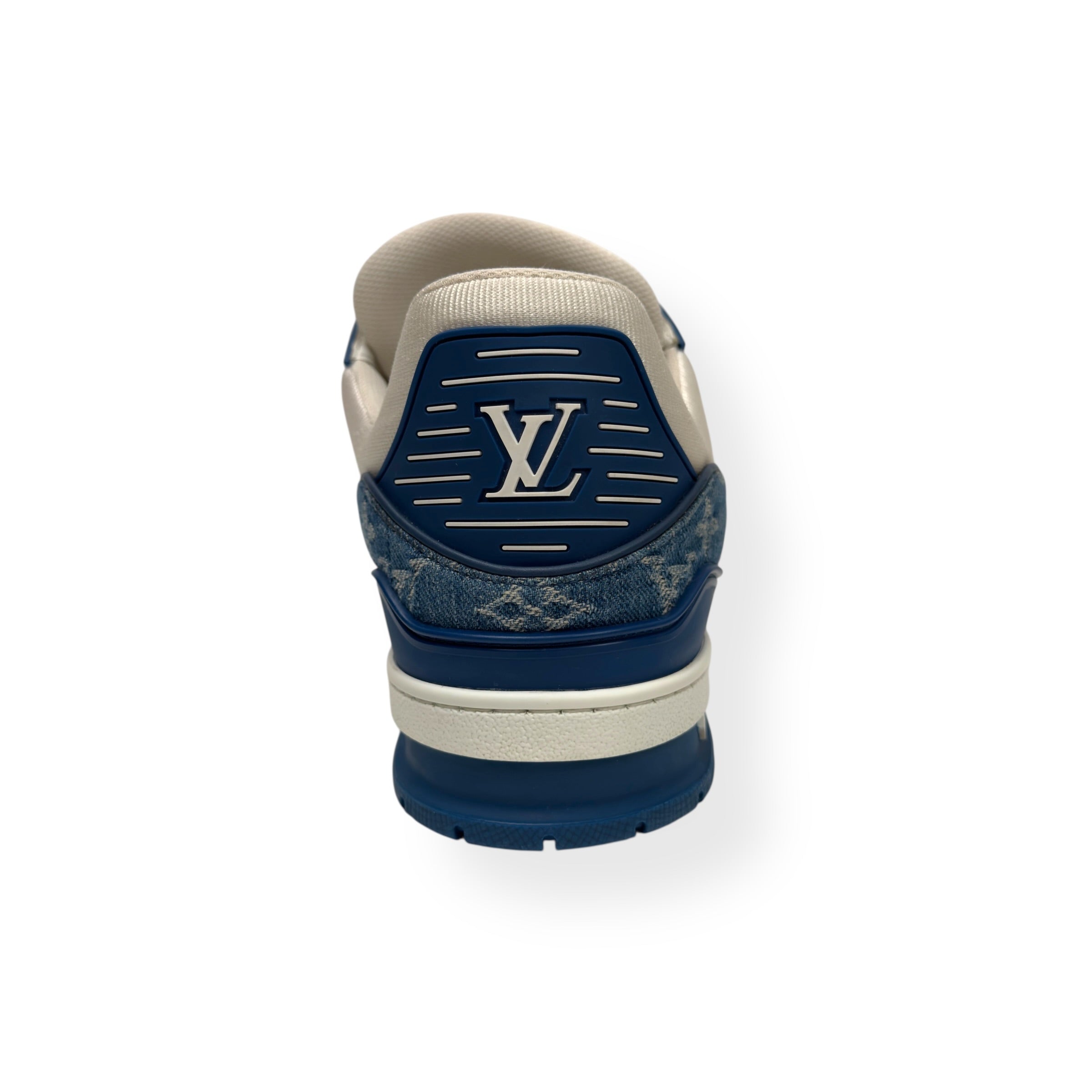 LOUIS VUITTON LV DENIM TRAINER BLUE UK10