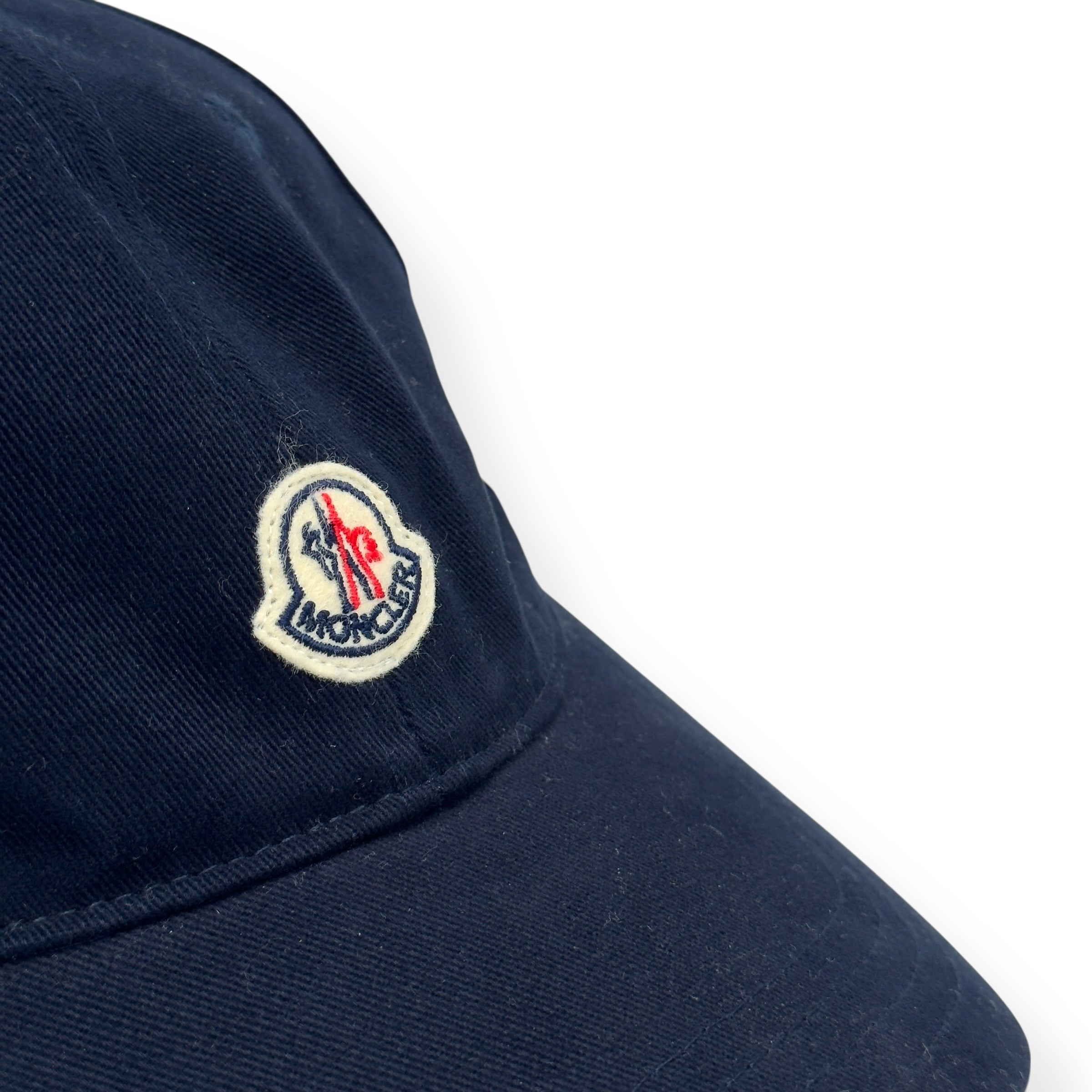 MONCLER COTTON GABARDINE BASEBALL CAP NAVY 56 / S