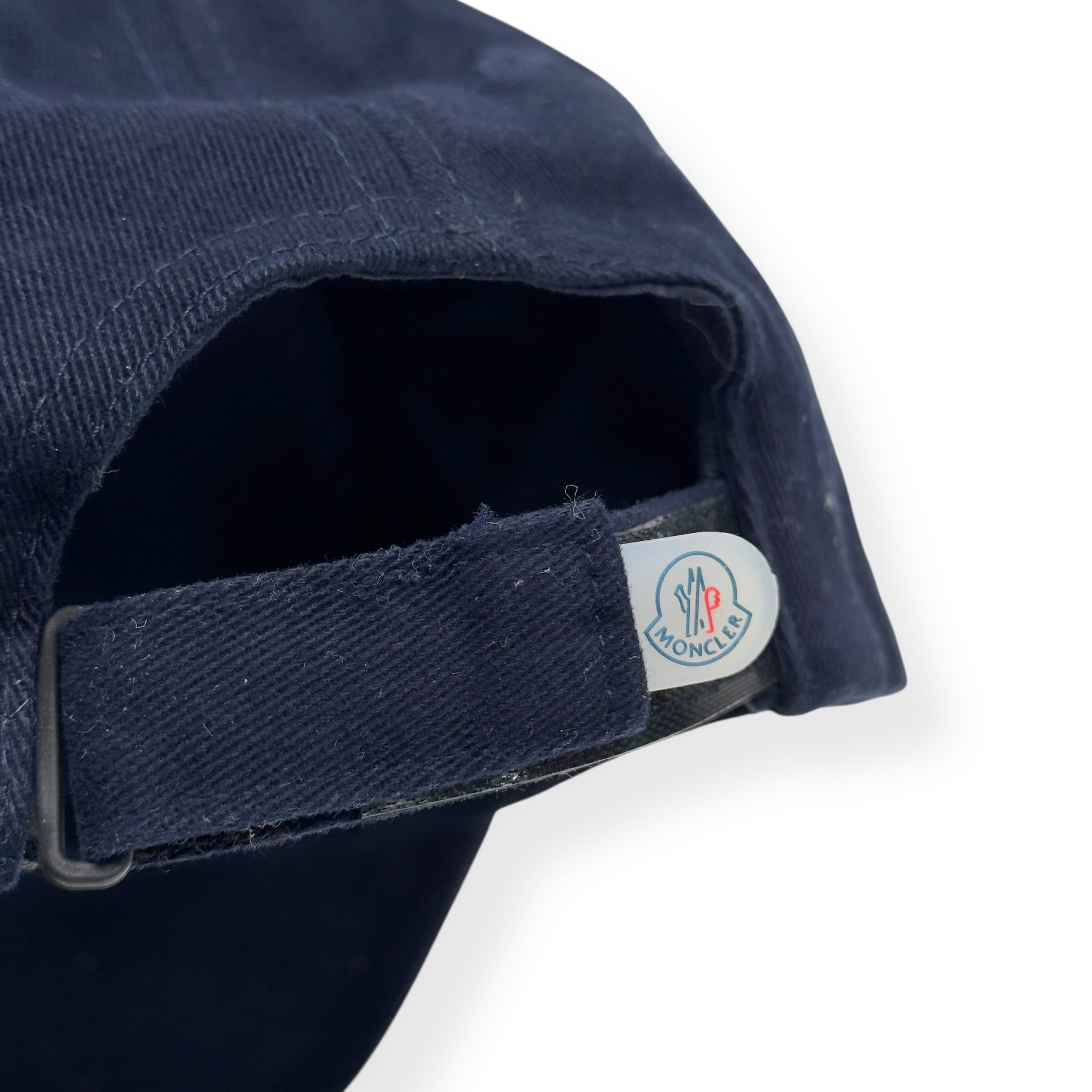 MONCLER COTTON GABARDINE BASEBALL CAP NAVY 56 / S