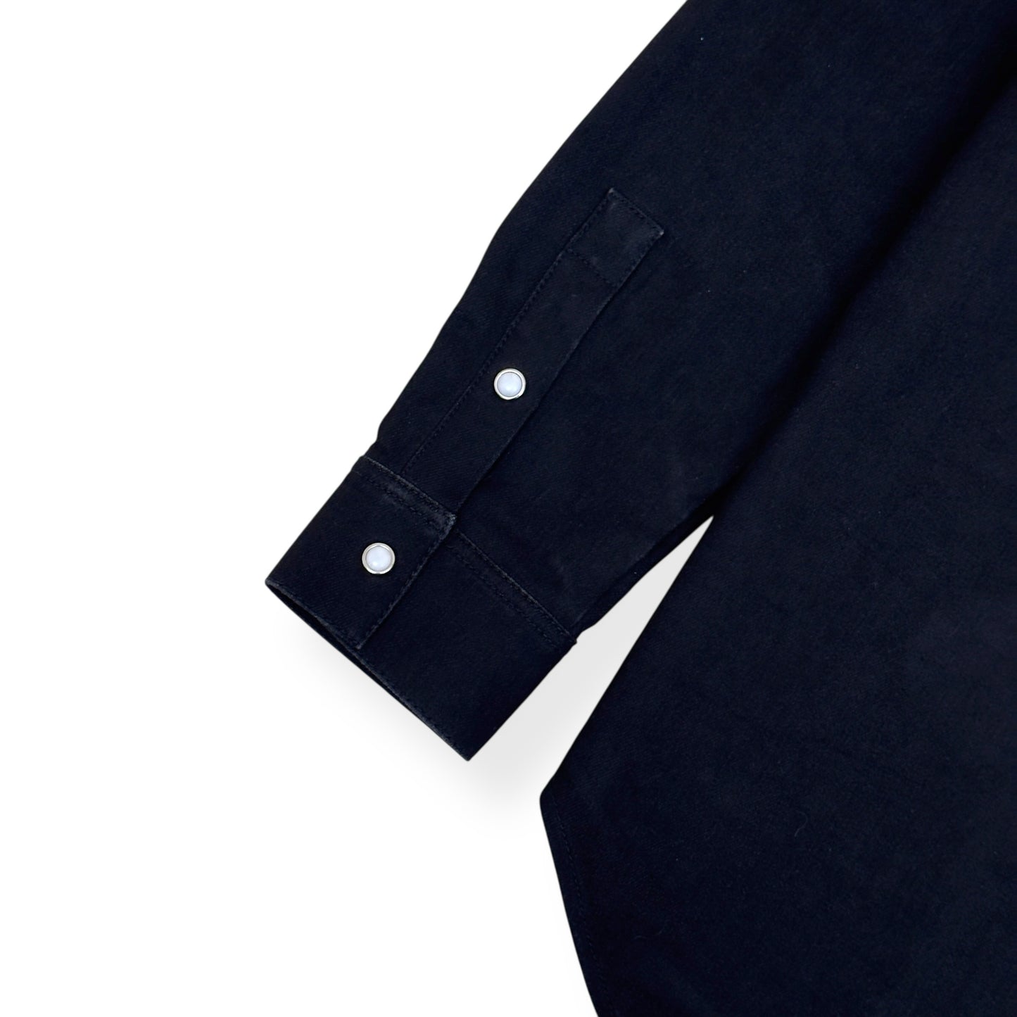 GIVENCHY STAR EMBROIDERED DENIM SHIRT BLACK / WHITE S