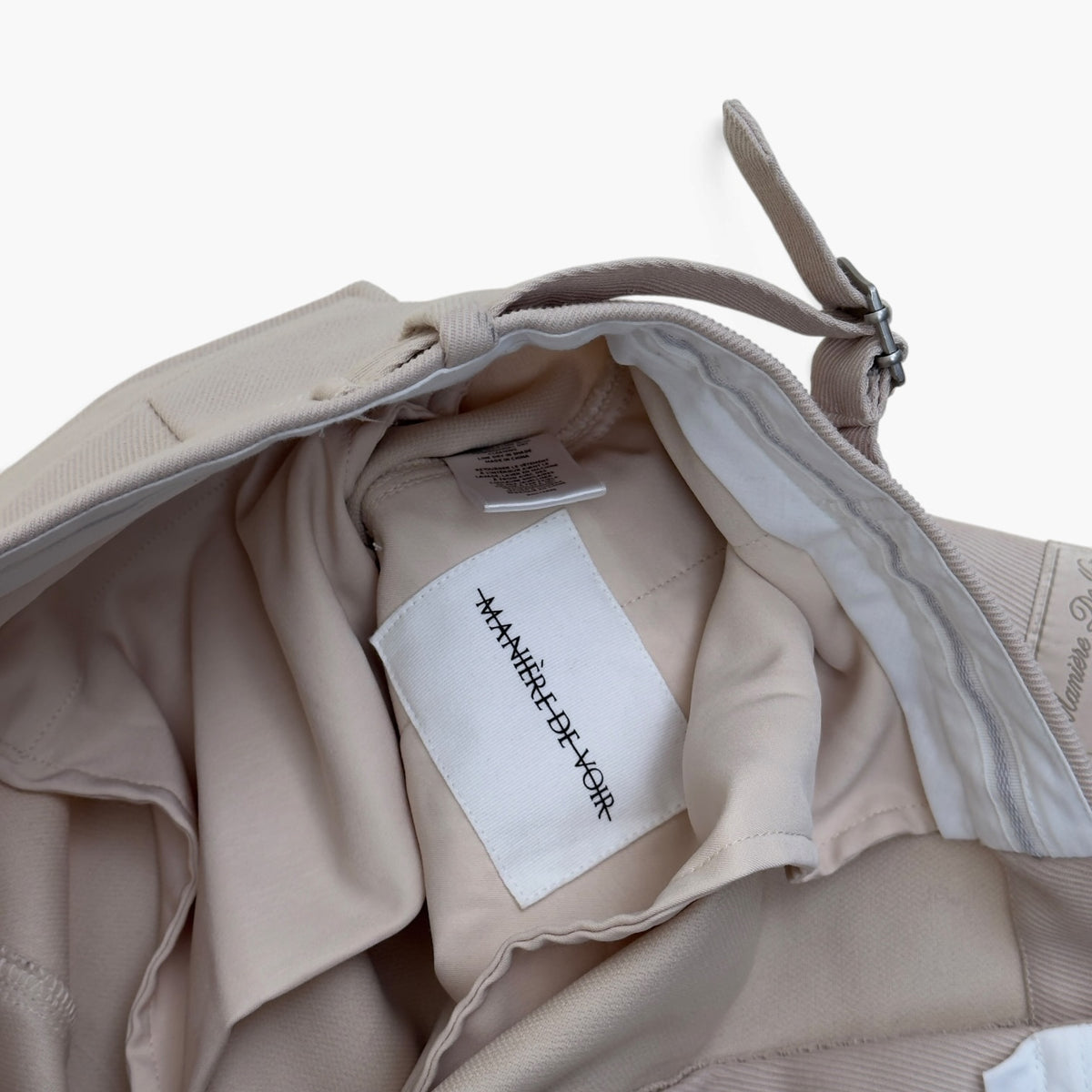 MANIERE DE VOIR CARGO TROUSERS ECRU 34” / L