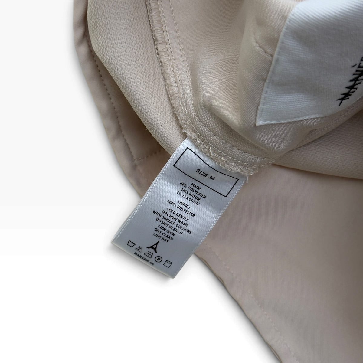 MANIERE DE VOIR CARGO TROUSERS ECRU 34” / L
