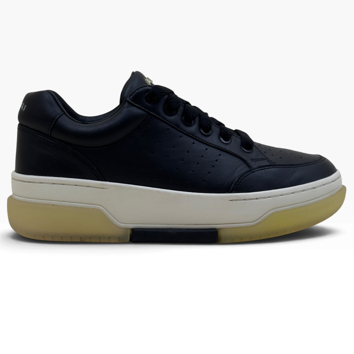 AMIRI STADIUM LEATHER LOW SNEAKER BLACK / WHITE 41 / UK7