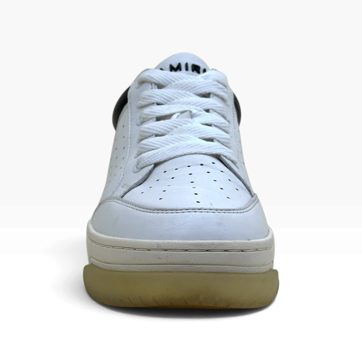 AMIRI STADIUM LEATHER LOW SNEAKER WHITE / BLACK 41 / UK7