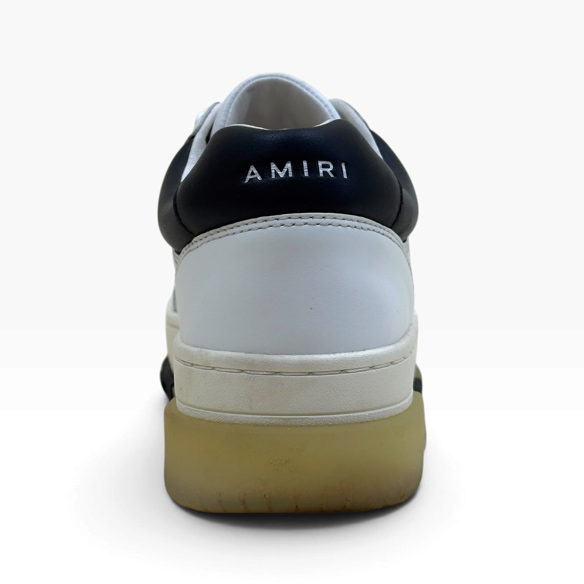 AMIRI STADIUM LEATHER LOW SNEAKER WHITE / BLACK 41 / UK7
