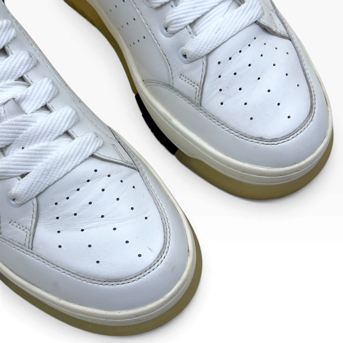 AMIRI STADIUM LEATHER LOW SNEAKER WHITE / BLACK 41 / UK7