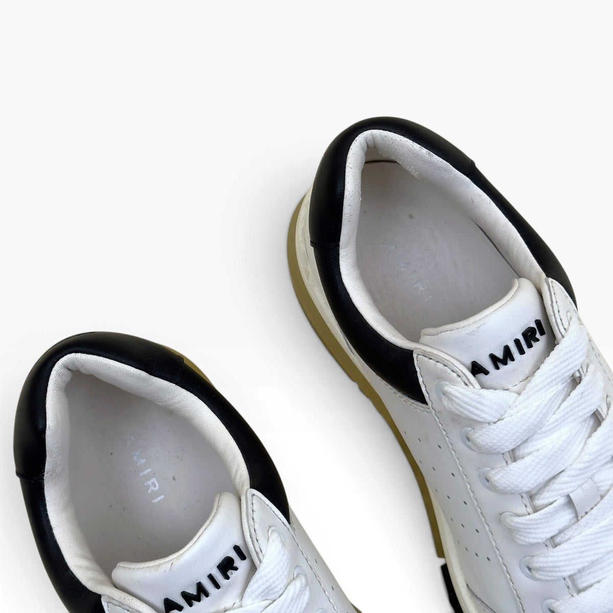 AMIRI STADIUM LEATHER LOW SNEAKER WHITE / BLACK 41 / UK7