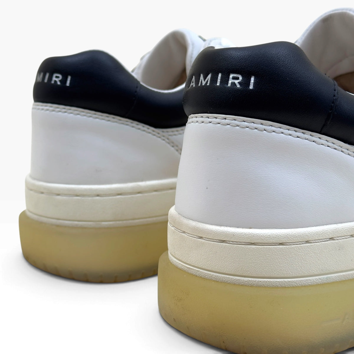 AMIRI STADIUM LEATHER LOW SNEAKER WHITE / BLACK 41 / UK7