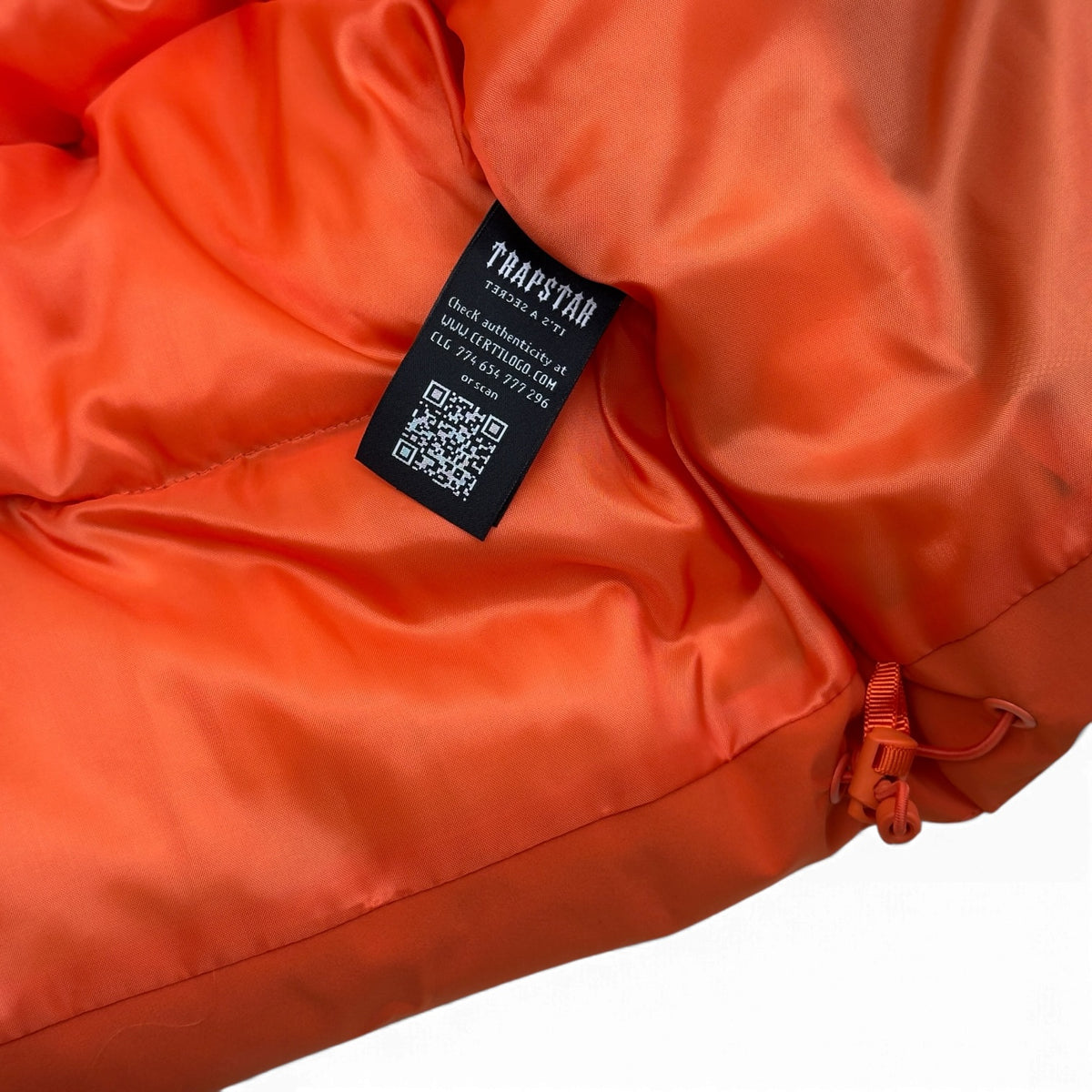 TRAPSTAR HYPERDRIVE PUFFER JACKET ORANGE XL