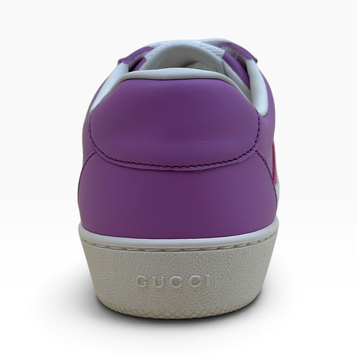 GUCCI G74 WEB LEATHER SNEAKER LILAC 37 / UK4