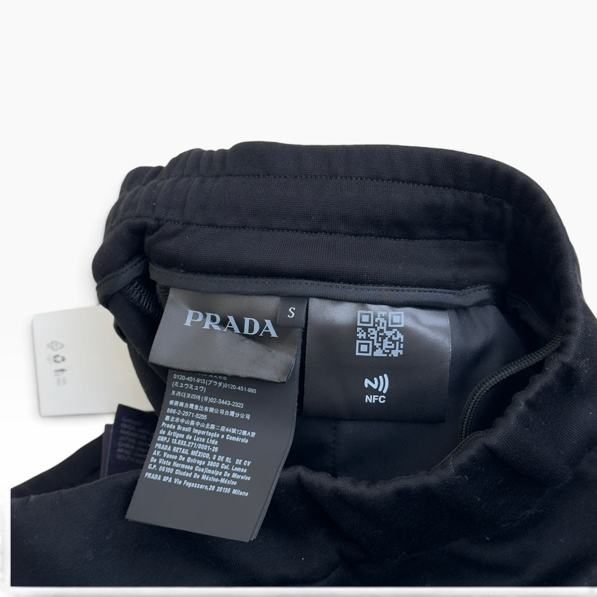 PRADA FELPA DOUBLE POPPER SIDE TRACK PANTS BLACK S