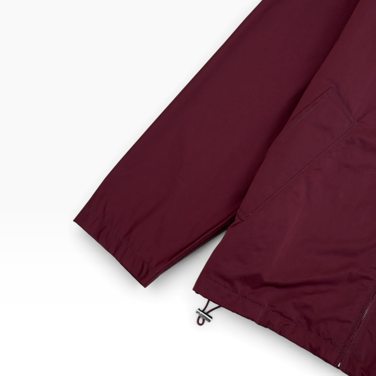 BOTTEGA VENETA HOODED ZIP-UP JACKET BURGUNDY 46 / XL