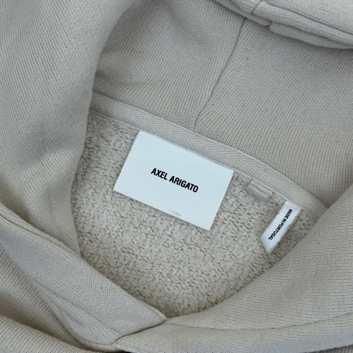 AXEL ARIGATO SIGNATURE CHAIN LOGO HOODIE ECRU M
