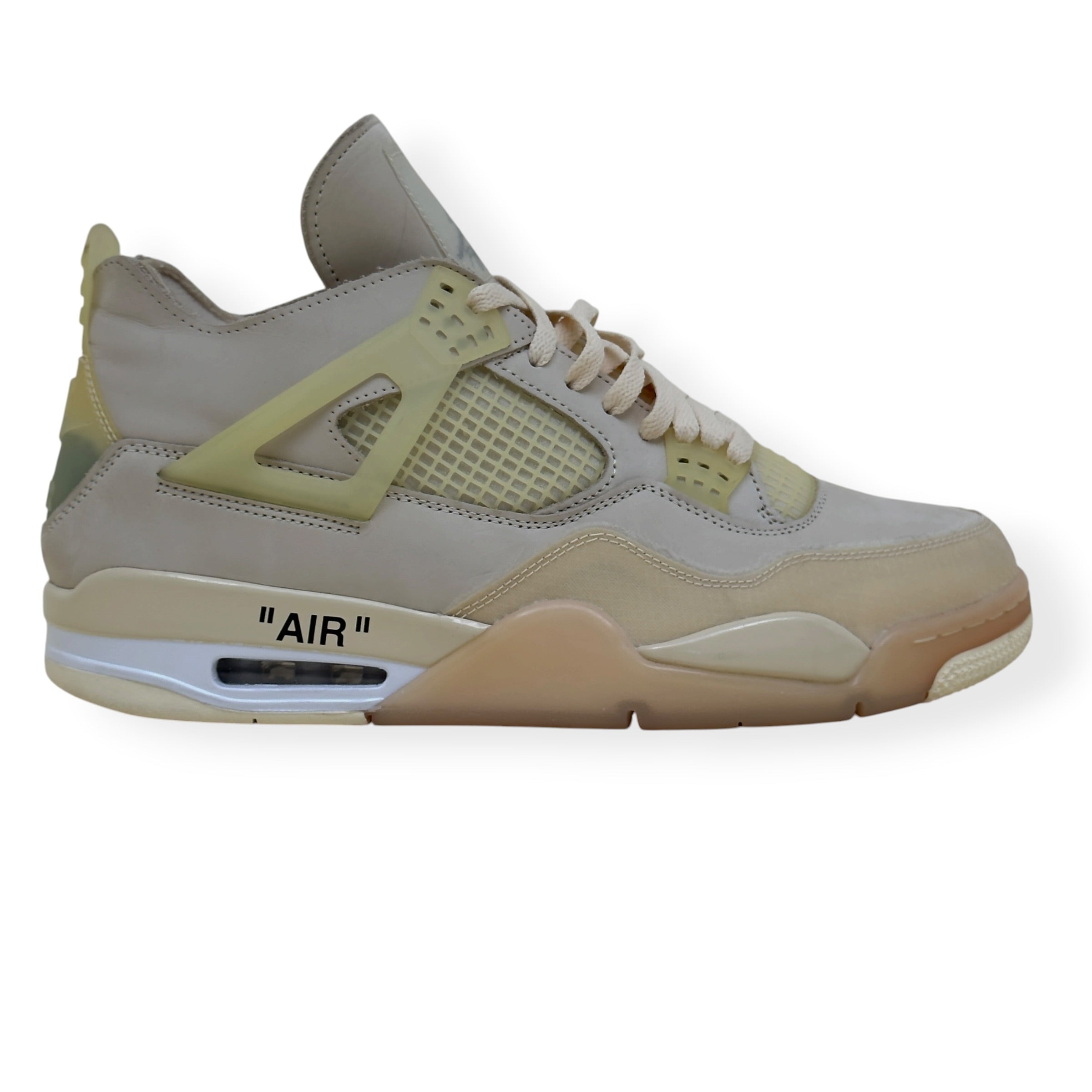 OFF-WHITE X AIR JORDAN 4 RETRO SP SNEAKER SAIL UK11