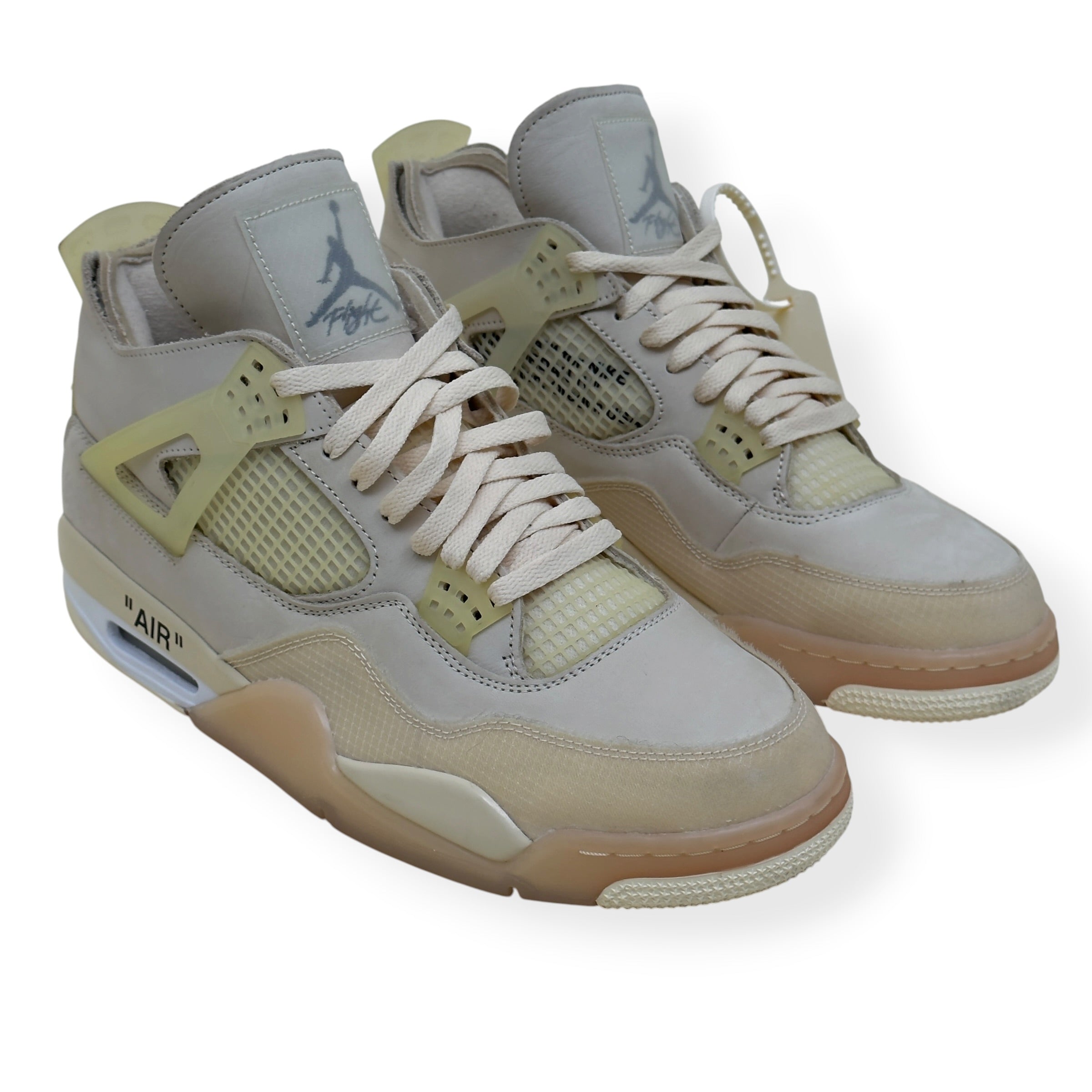 OFF-WHITE X AIR JORDAN 4 RETRO SP SNEAKER SAIL UK11