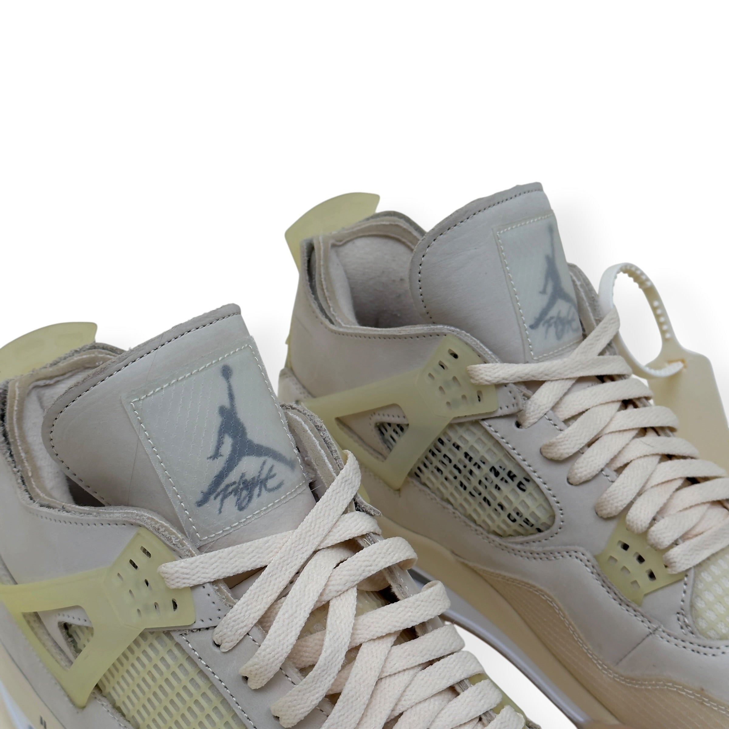 OFF-WHITE X AIR JORDAN 4 RETRO SP SNEAKER SAIL UK11
