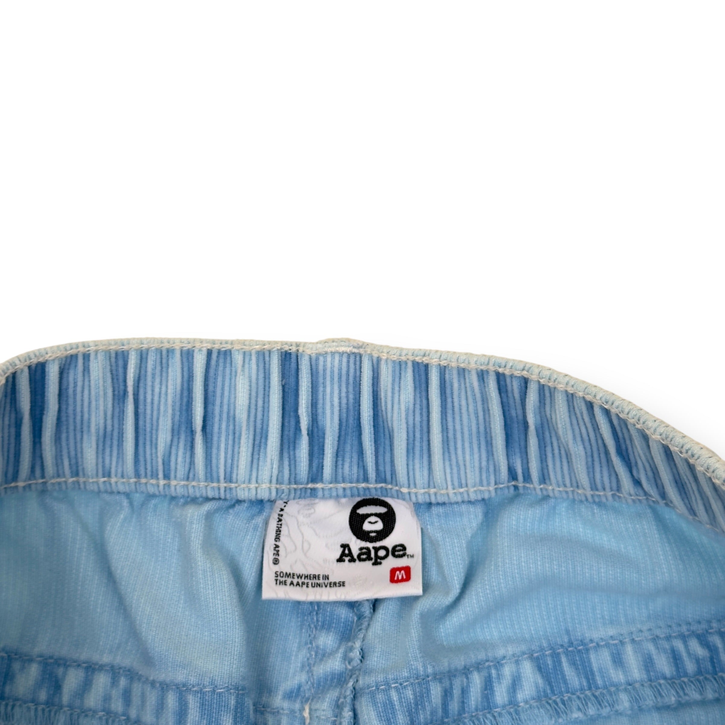 A BATHING APE LOGO-APPLIQUÈ REGULAR JEANS INDIGO BLUE M