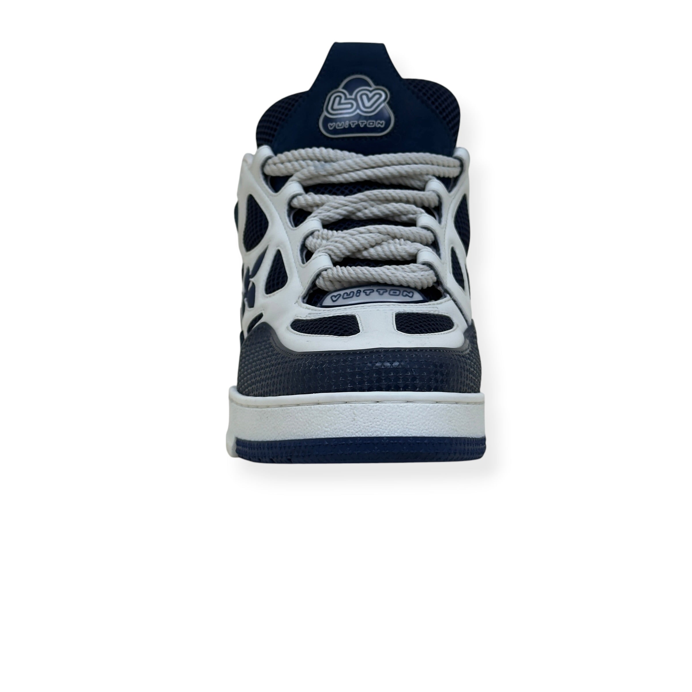 LOUIS VUITTON LV SKATE SNEAKER NAVY / WHITE UK10
