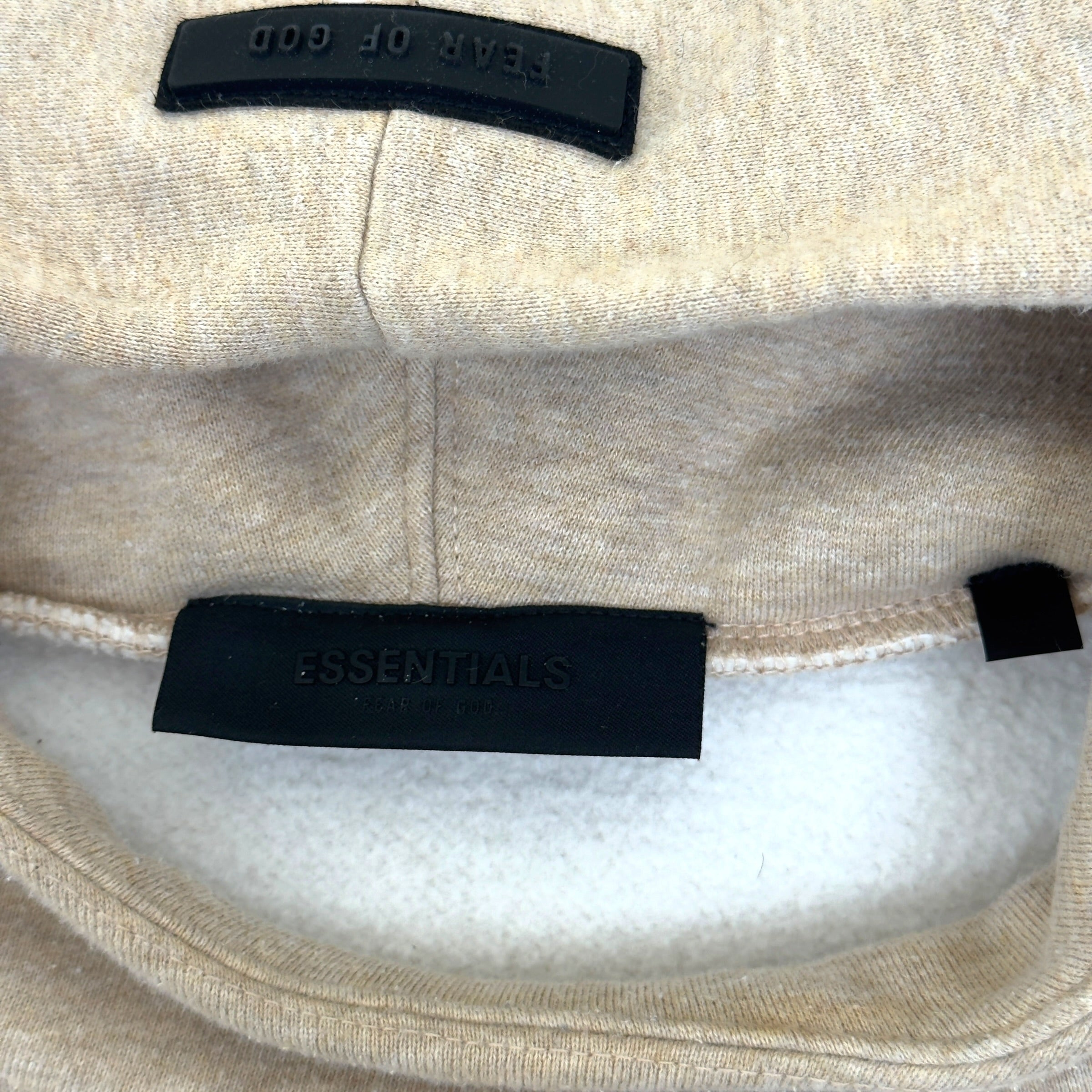 ESSENTIALS FEAR OF GOD HOODIE SAND M