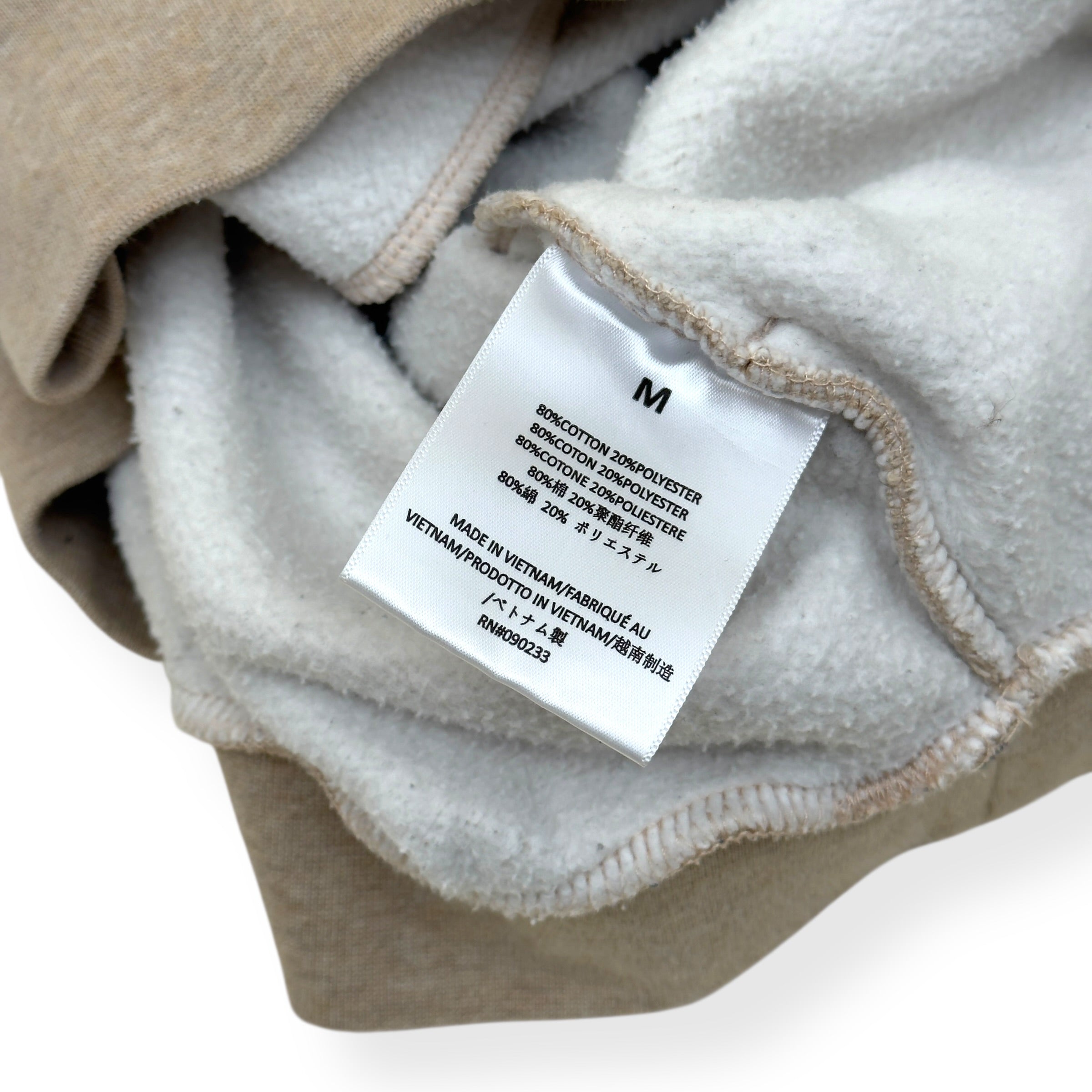 ESSENTIALS FEAR OF GOD HOODIE SAND M