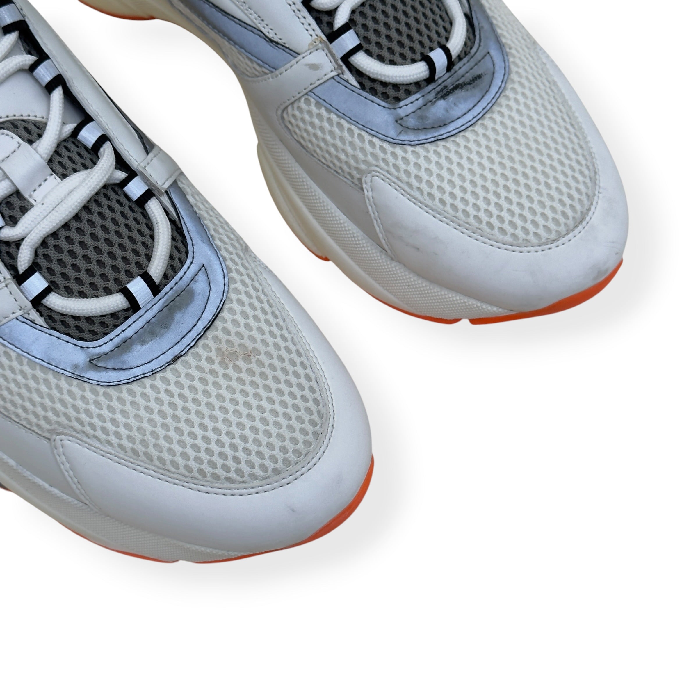DIOR B22 SNEAKER WHITE / GREY / ORANGE UK11
