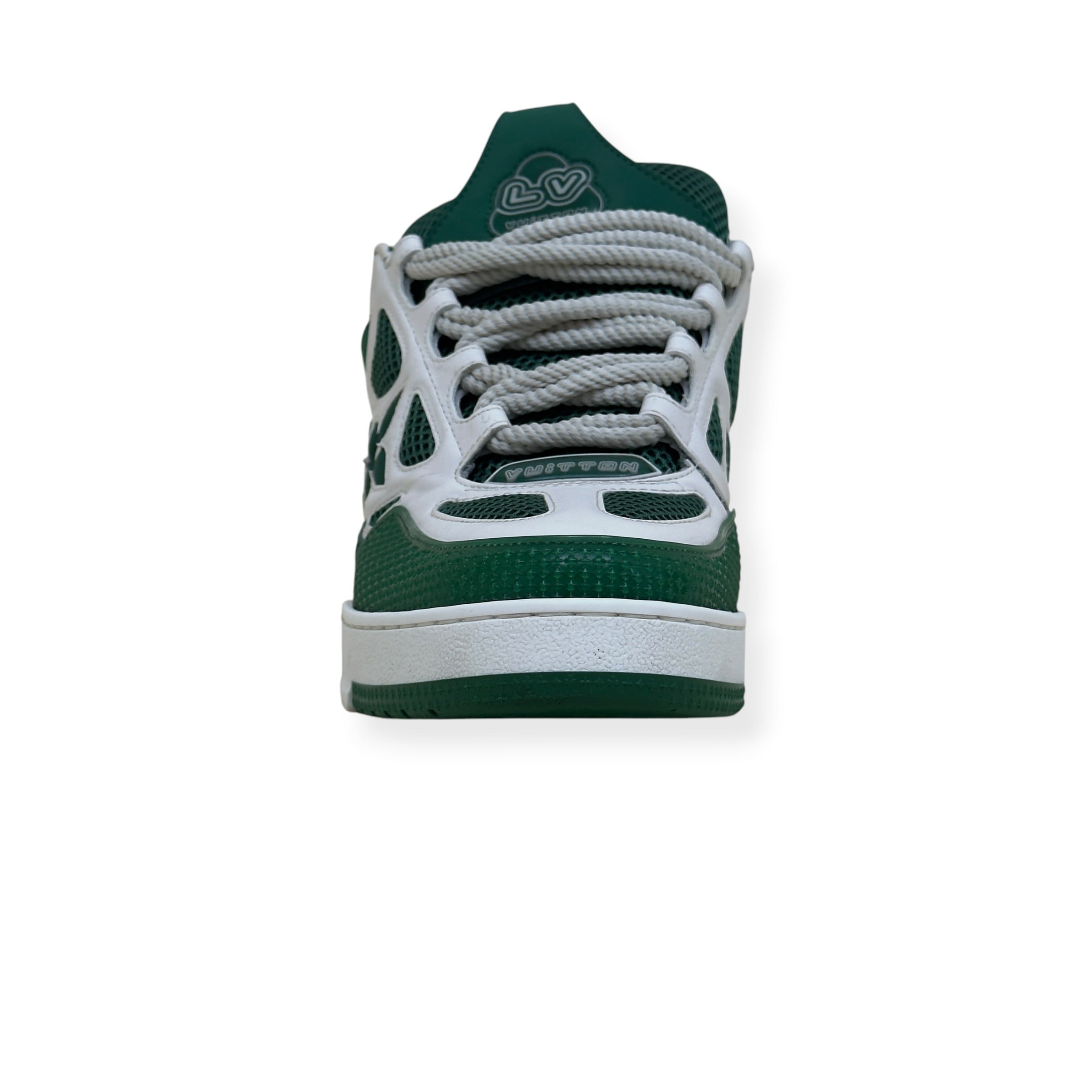 LOUIS VUITTON LV SKATE SNEAKER GREEN / WHITE UK9