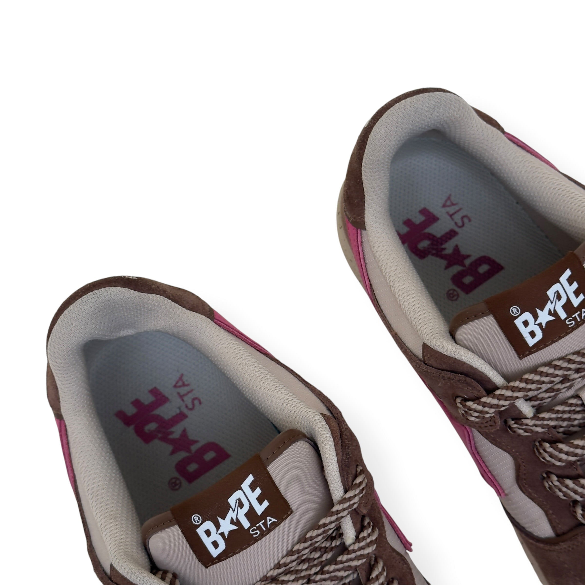 A BATHING APE BAPE SK8 STA SNEAKER BROWN / PINK UK10